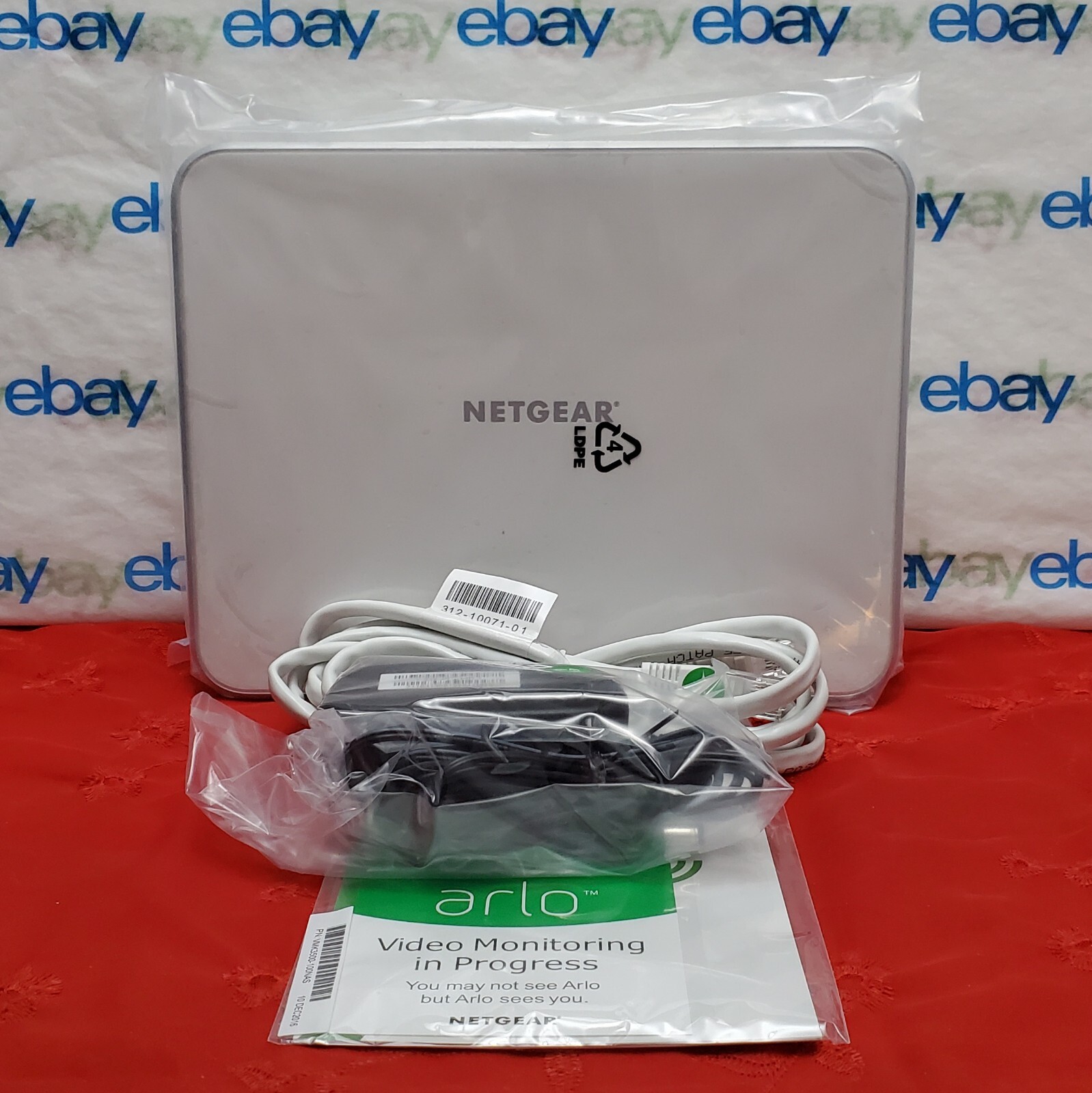Netgear Arlo VMB3000 Smart Home Base Station With Ethernet Cable / Power Adapter
