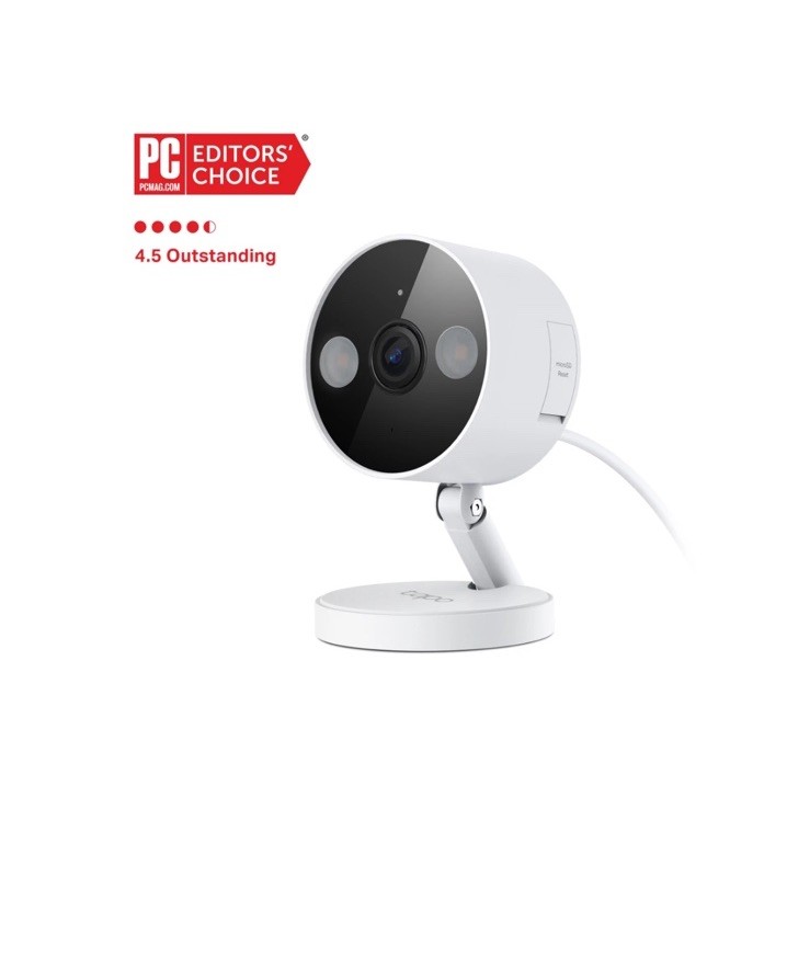 TP-Link Tapo 2K QHD Security Camera, Indoor/Outdoor, Color Night Vision, Free Pe