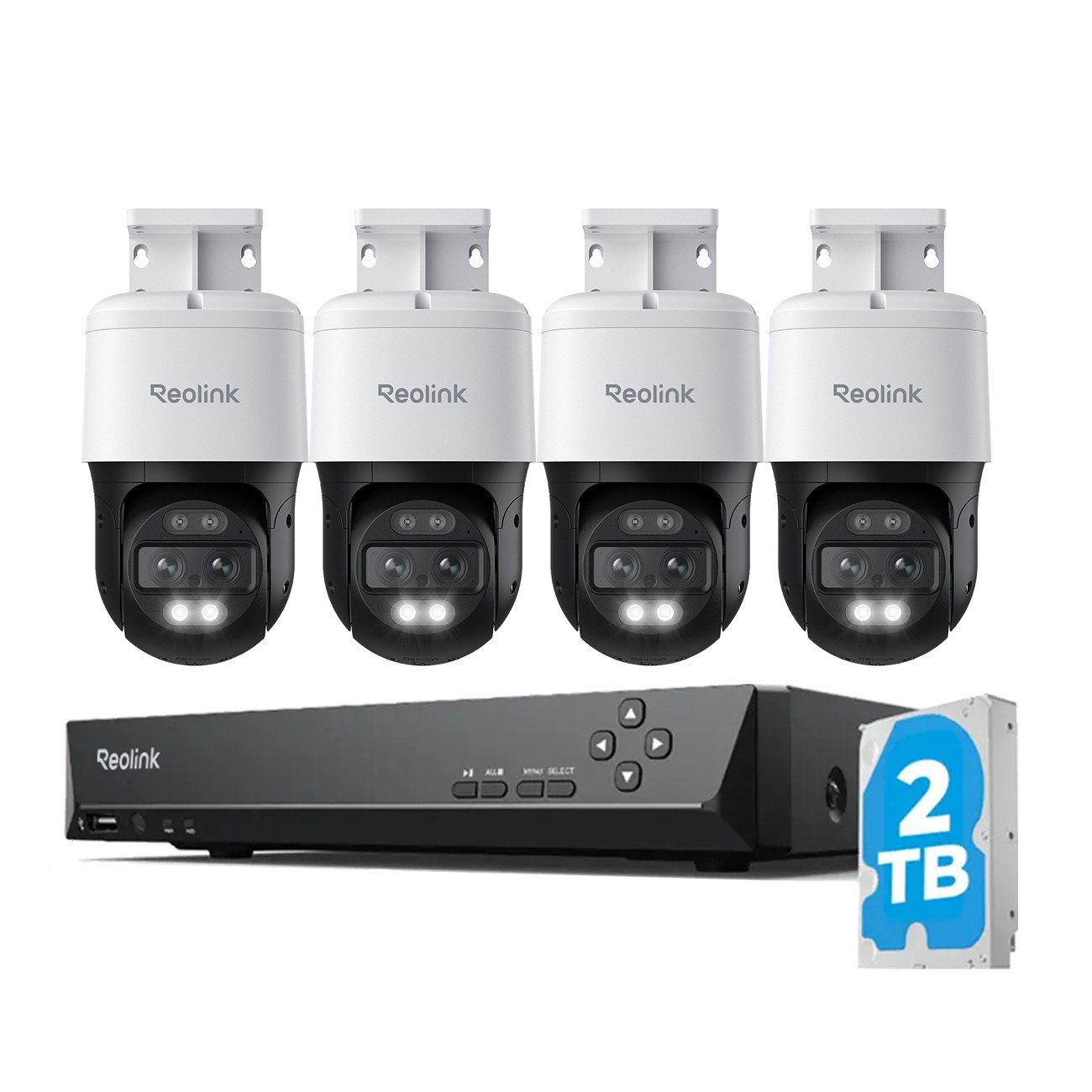 Reolink 8CH NVR 4K Dual-Lens Security Camera System Auto Tracking Trackmix PoE