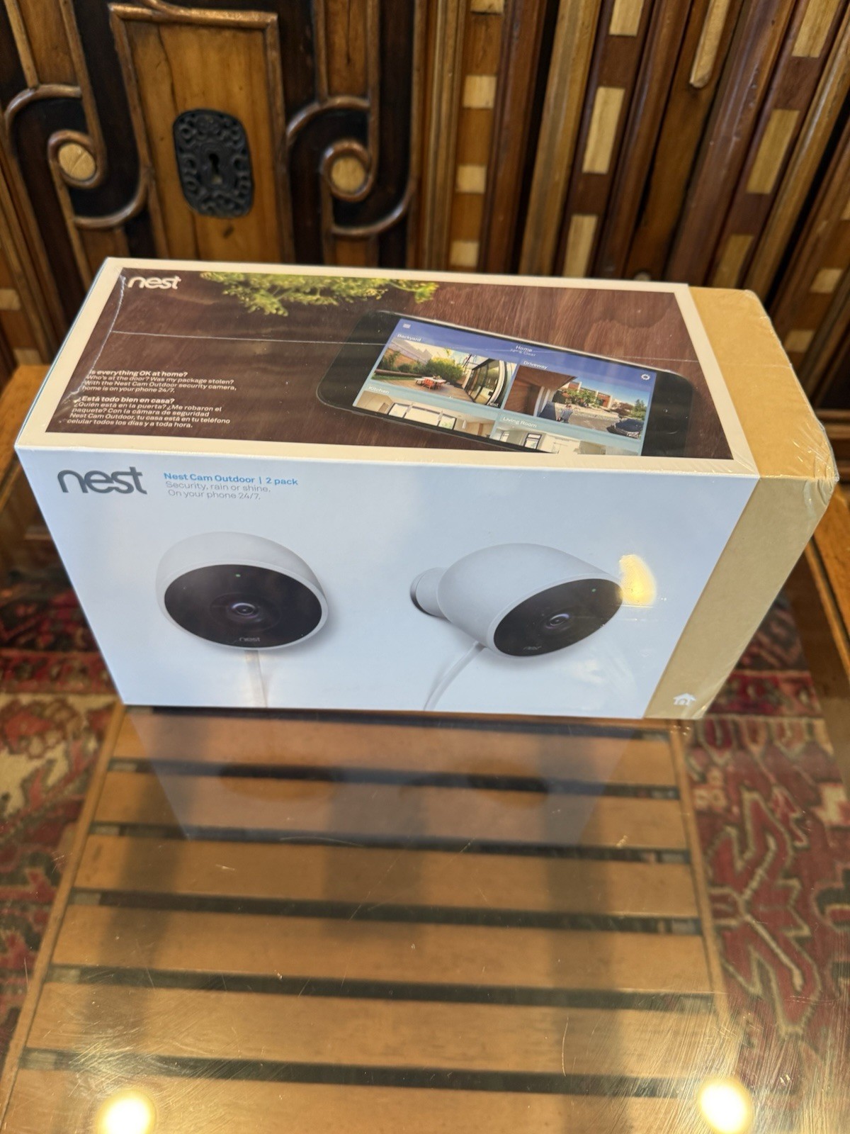 NEST Cam Outdoor Smart Security Camera (2-Pack) NC2400ES – Sealed NEW