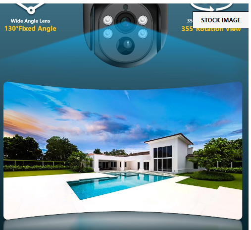 4K PT PoE Outdoor Wired Security Camera System Home Wired Cameras Video Surveill