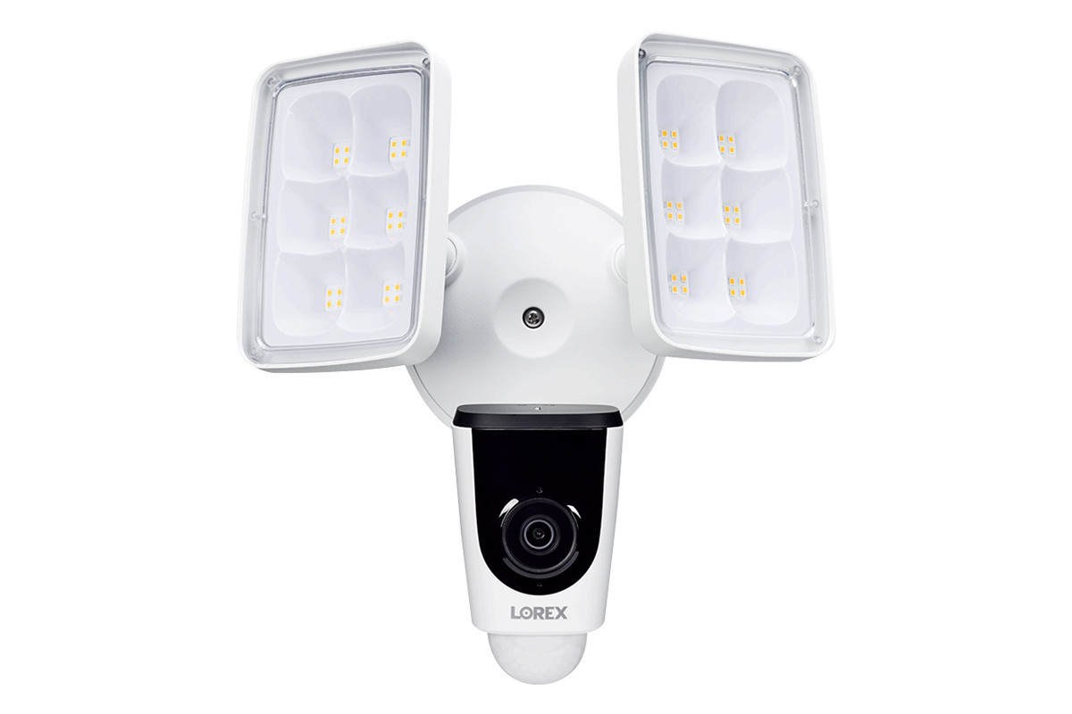 LOREX 1080p Wi-Fi Floodlight Camera Weatherproof, Two Way Talk, Deterrence Siren