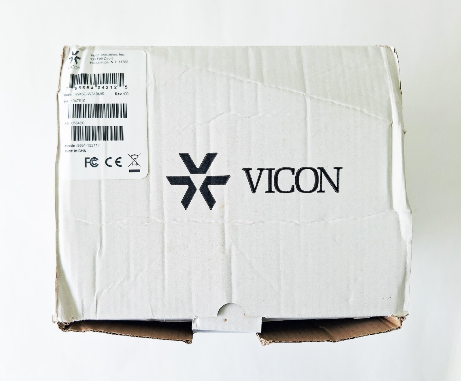 VICON V945D-W310MIR OUTDOOR FIXED NETWORK CAMERA DOME; 5 MP; H.264/H.265;