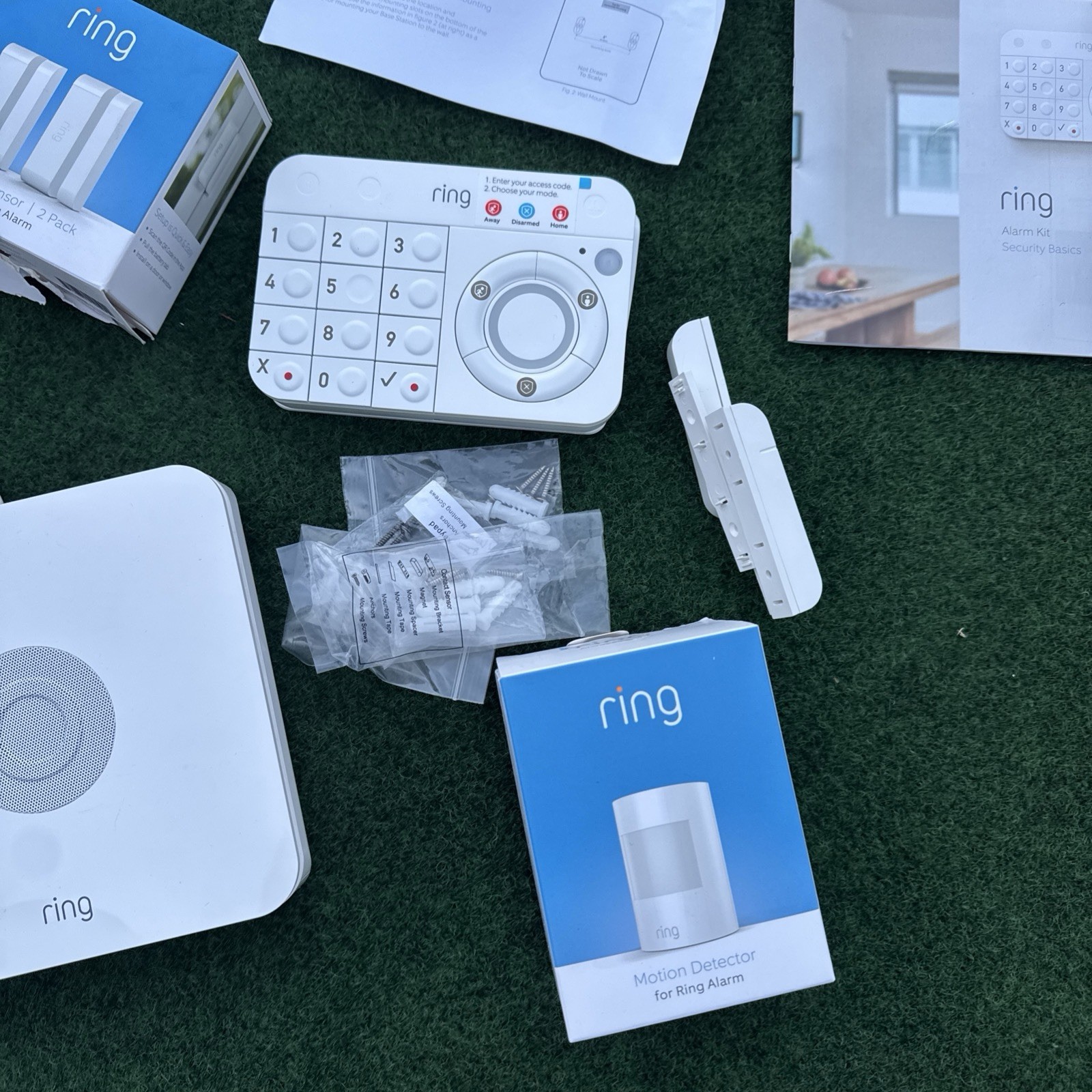 Ring Alarm Home Security System With Base Station Contact Sensors & More