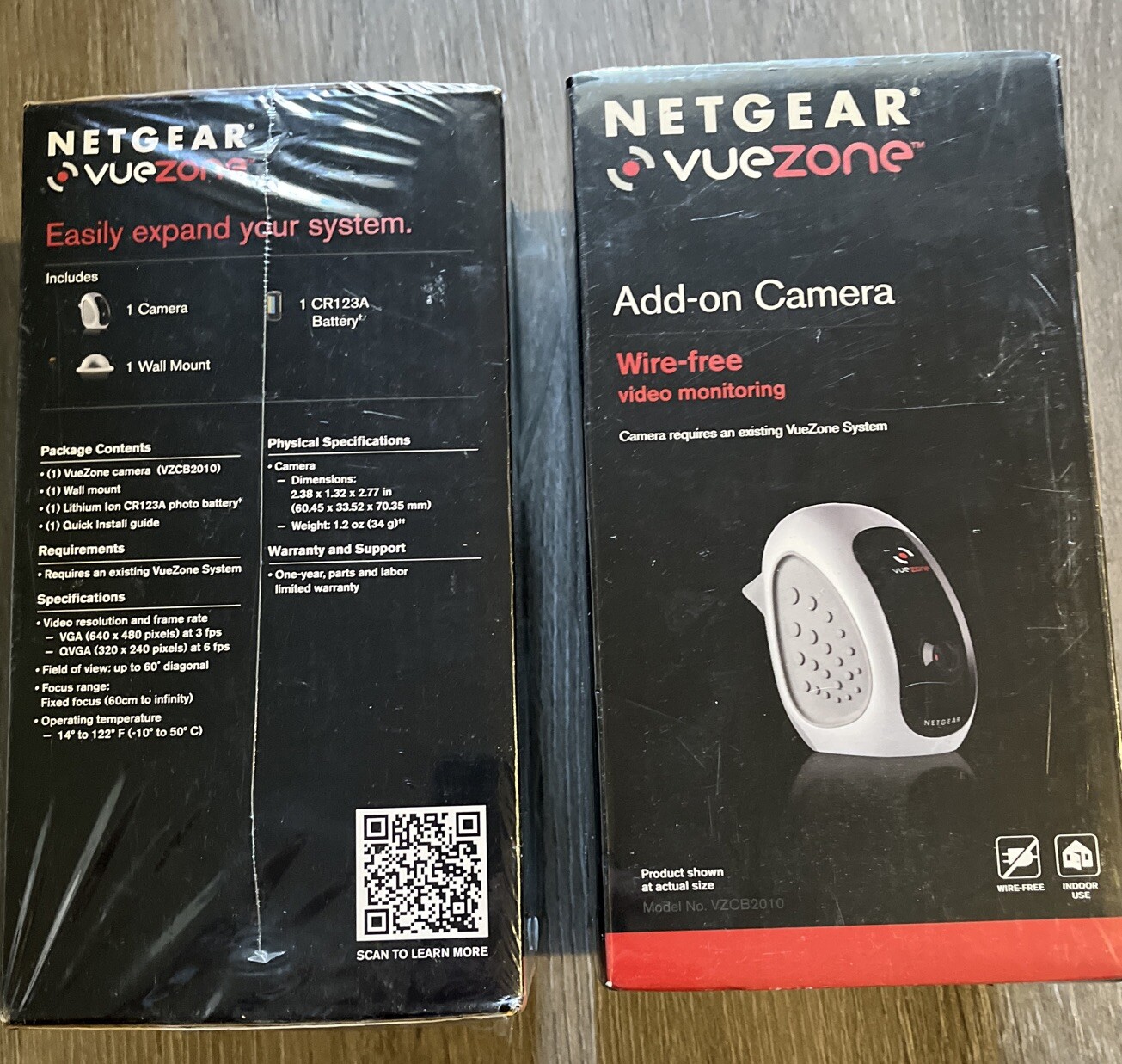 NETGEAR VueZone Add-on Day Camera VZCB2010– Set of 2–Brand New