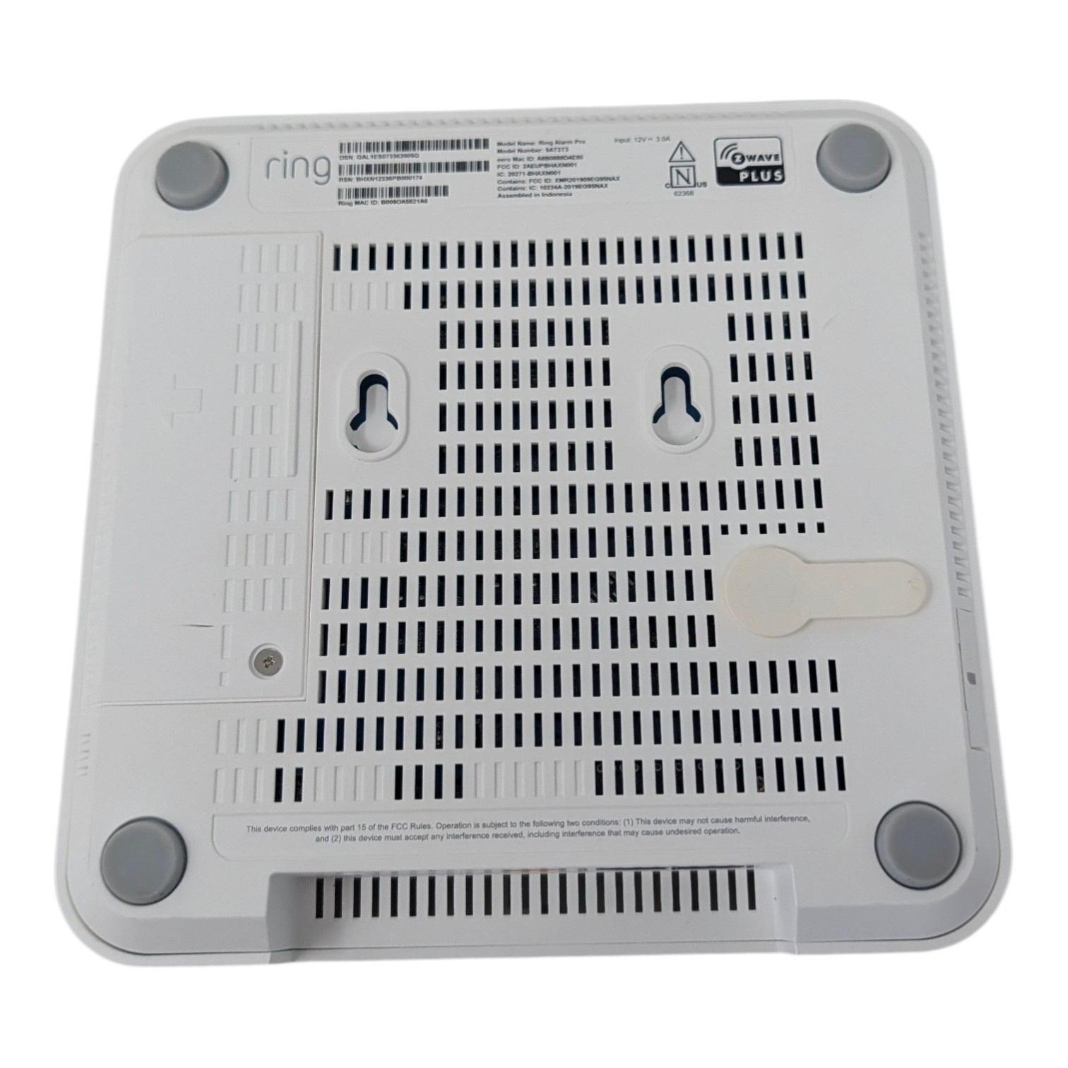 Ring Alarm Pro Base Station (Model 5AT3T3) 24/7 Backup Internet Battery Backup