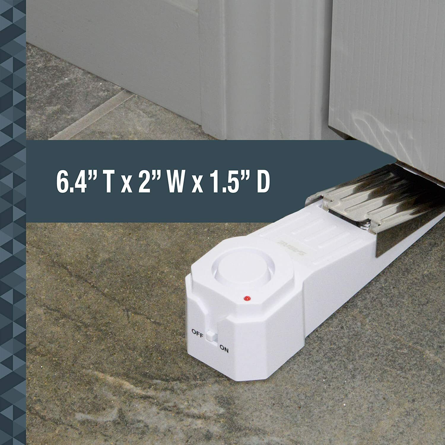 Security Wedge Door Stop Security Alarm With 120 dB Siren For Home/ Travel /Dorm