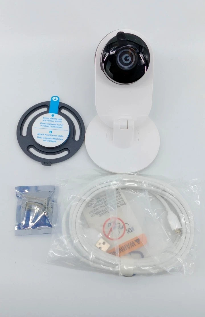 Google Nest Cam Indoor 1st Gen. Security Camera (Wired) A0005 Very Good