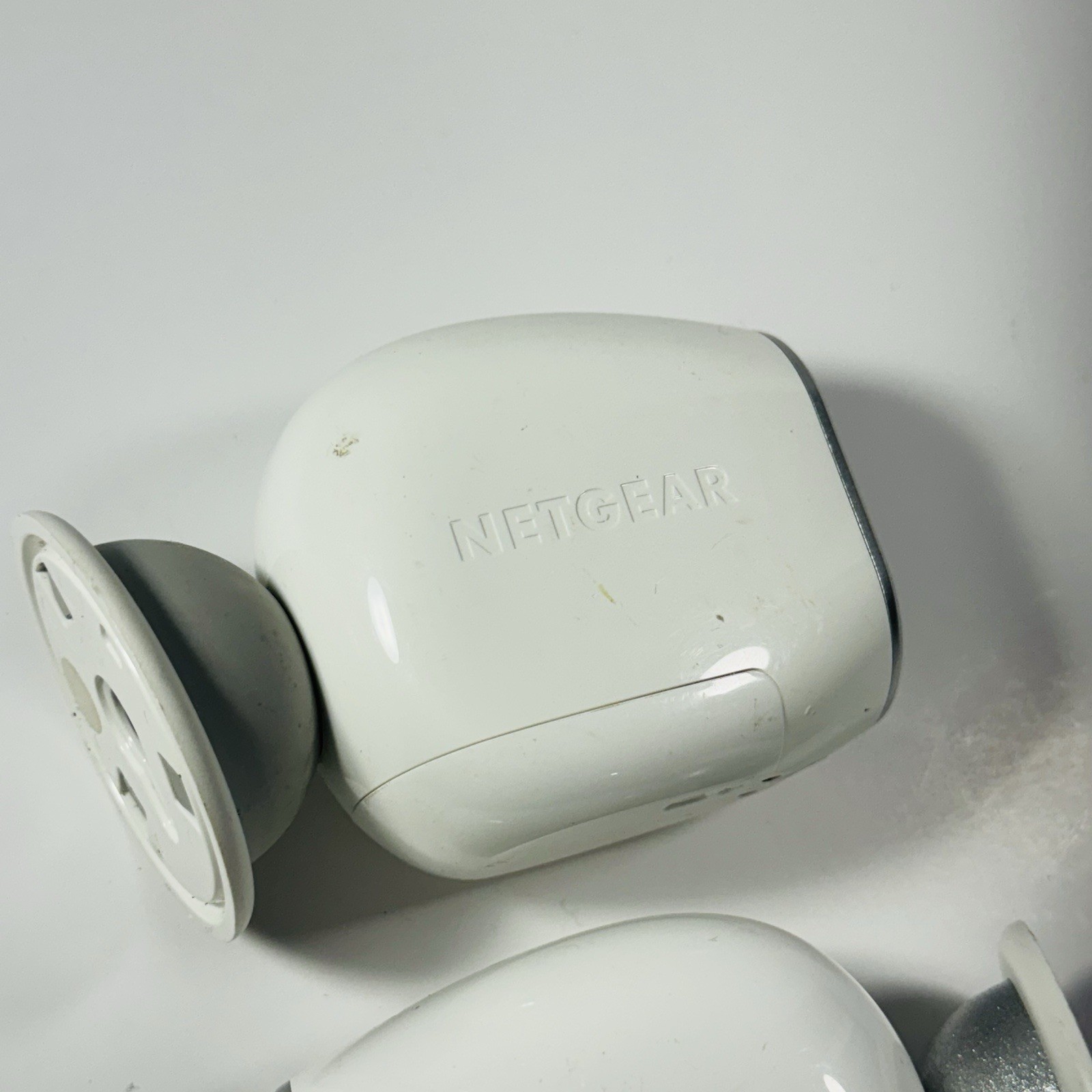 Lot of 2 NETGEAR Arlo VMC3030 Indoor/Outdoor Security Camera Only White 1080p HD