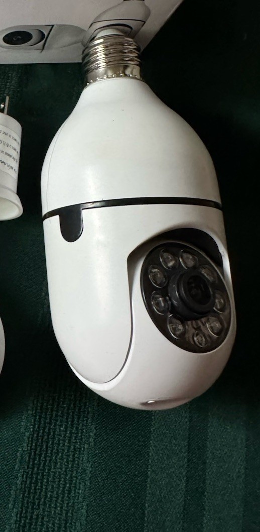 HD Wi-Fi Bulb Camera with Motion Detection, Night Vision, Remote Viewing, Onvif