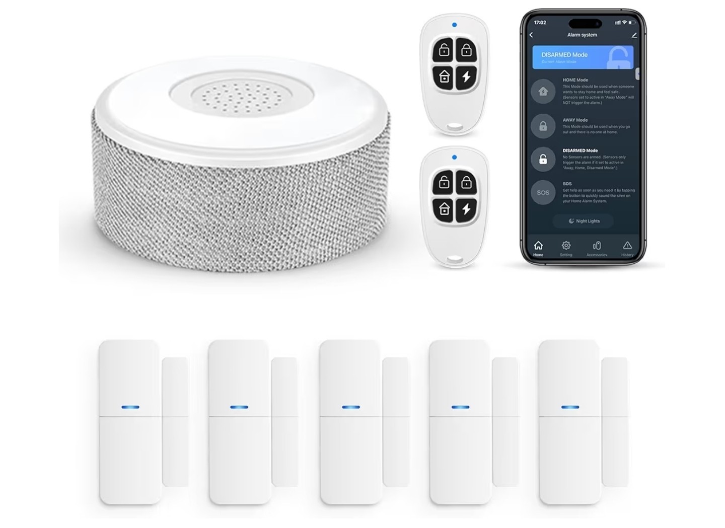 NEW Tolviviov WiFi Door Alarm System Wireless DIY Smart Home Security System App
