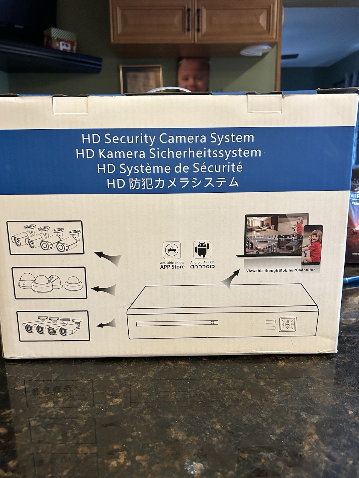 Hd Security Camera System With Four Cameras