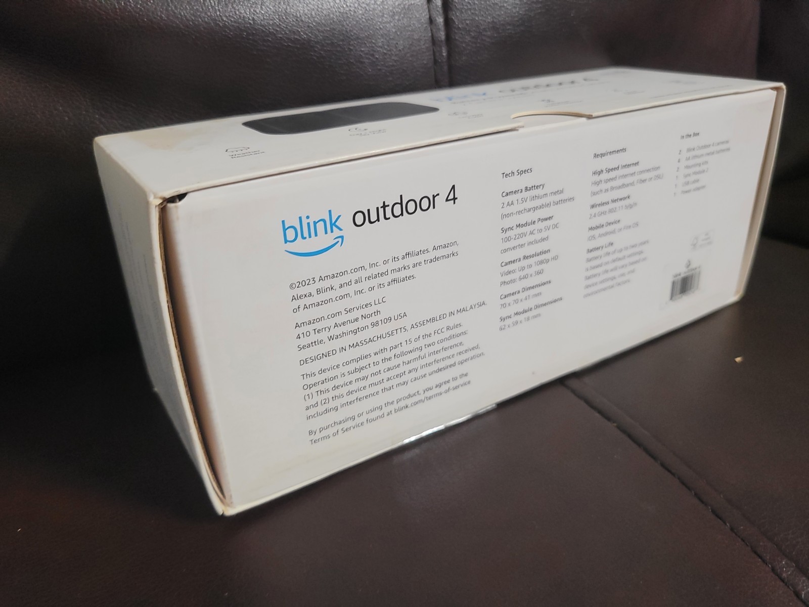 Blink Outdoor 4 Wireless Wi-Fi 2-Camera 1080p Night Vision Two-Way Audio Alexa