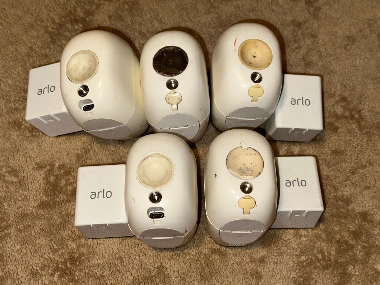 Arlo Pro (5) Cameras VMC4030 Security Bundle w/VMB4000 & Batteries