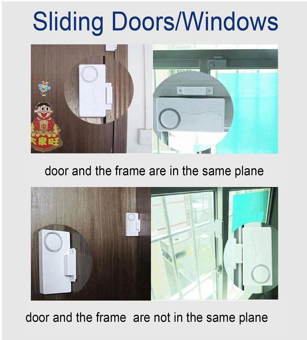Wireless Door Burglar Security Alarm Magnetic Sensor with Remote Control