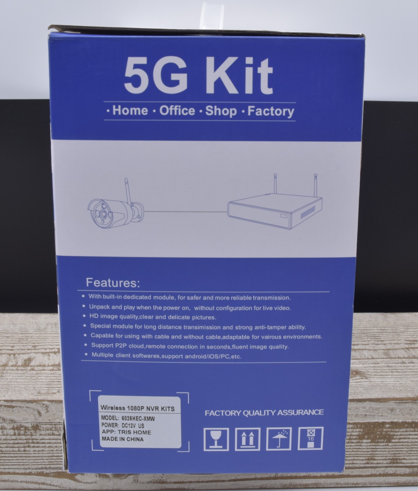 5G Kit 6026HEC -XMW HD Wireless 1080P NVR Security 4 Camera System