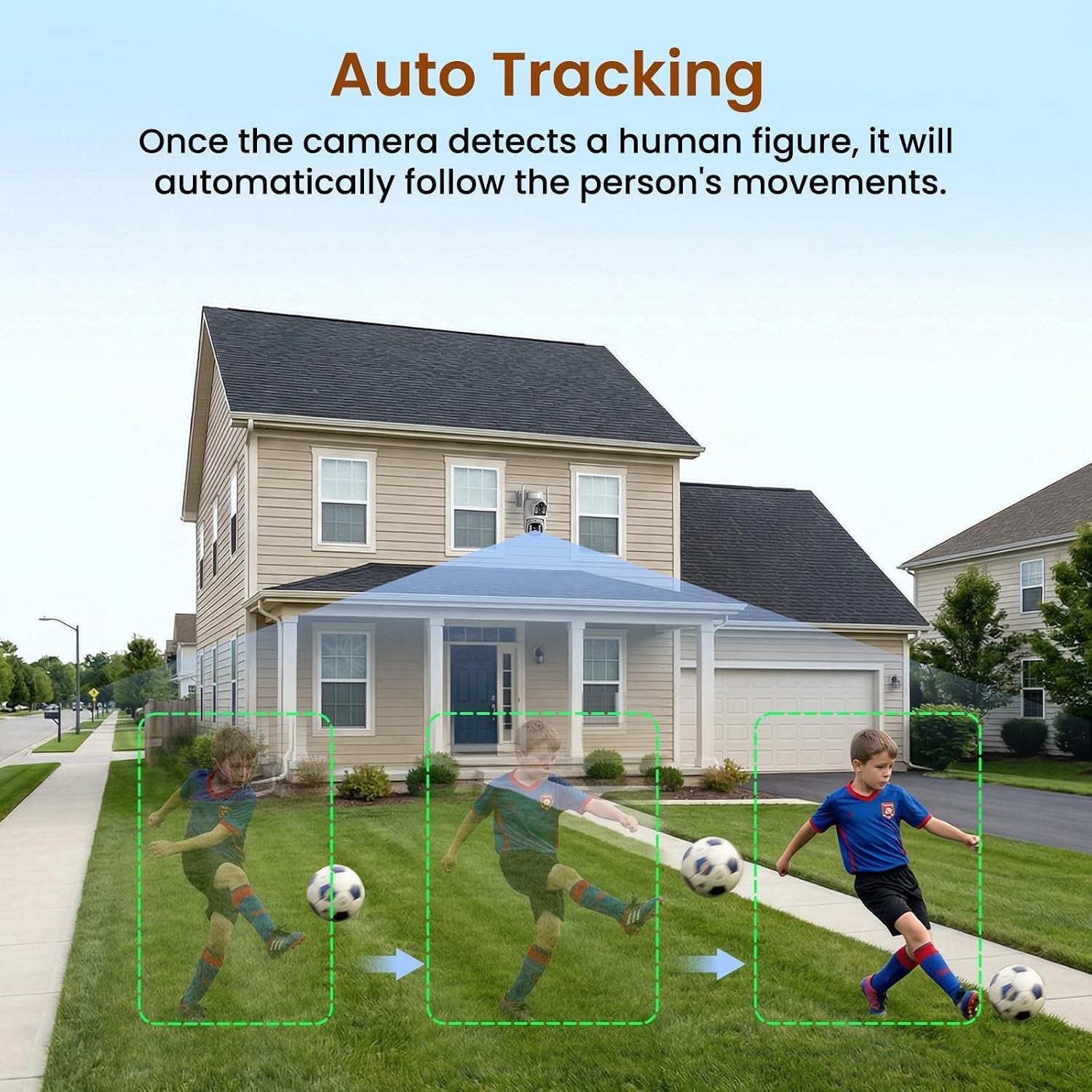 Dual Lens 4G LTE Security Camera Solar Powered Dual PIR Sensors Night Vision PTZ