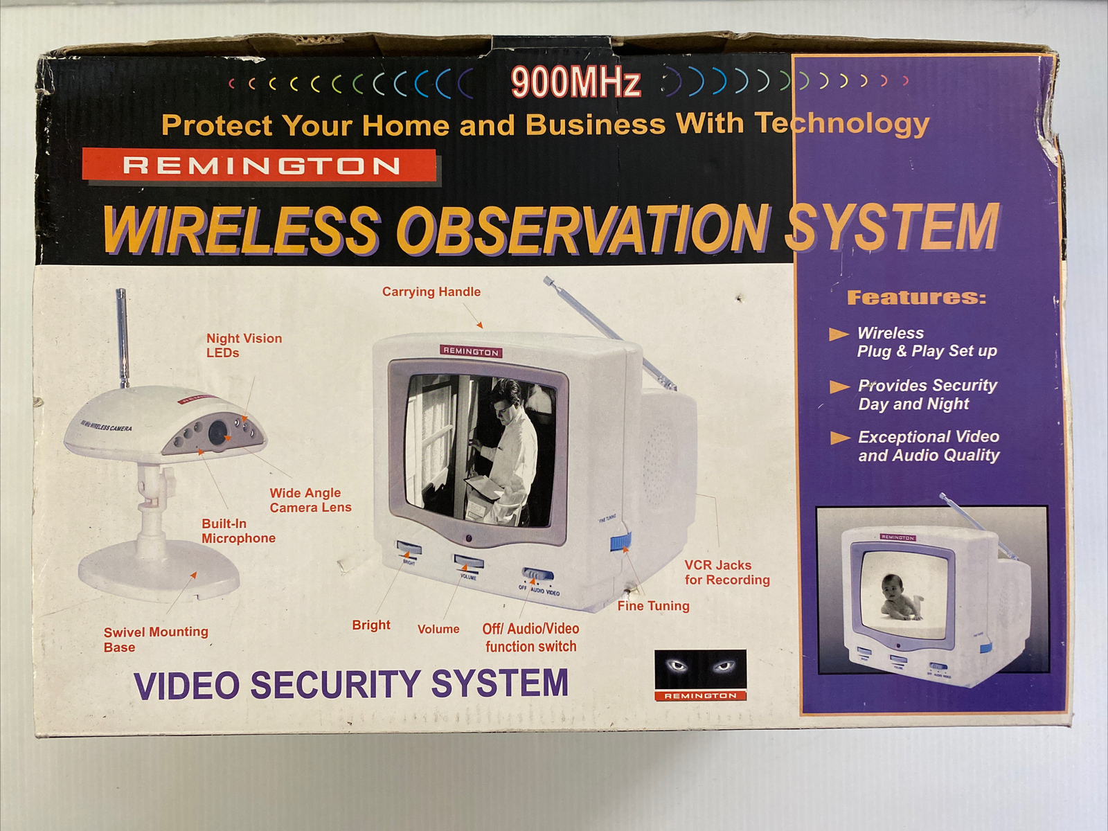 Remington – 900 MHz Wireless Observation System Model 00790 Very RARE!!!