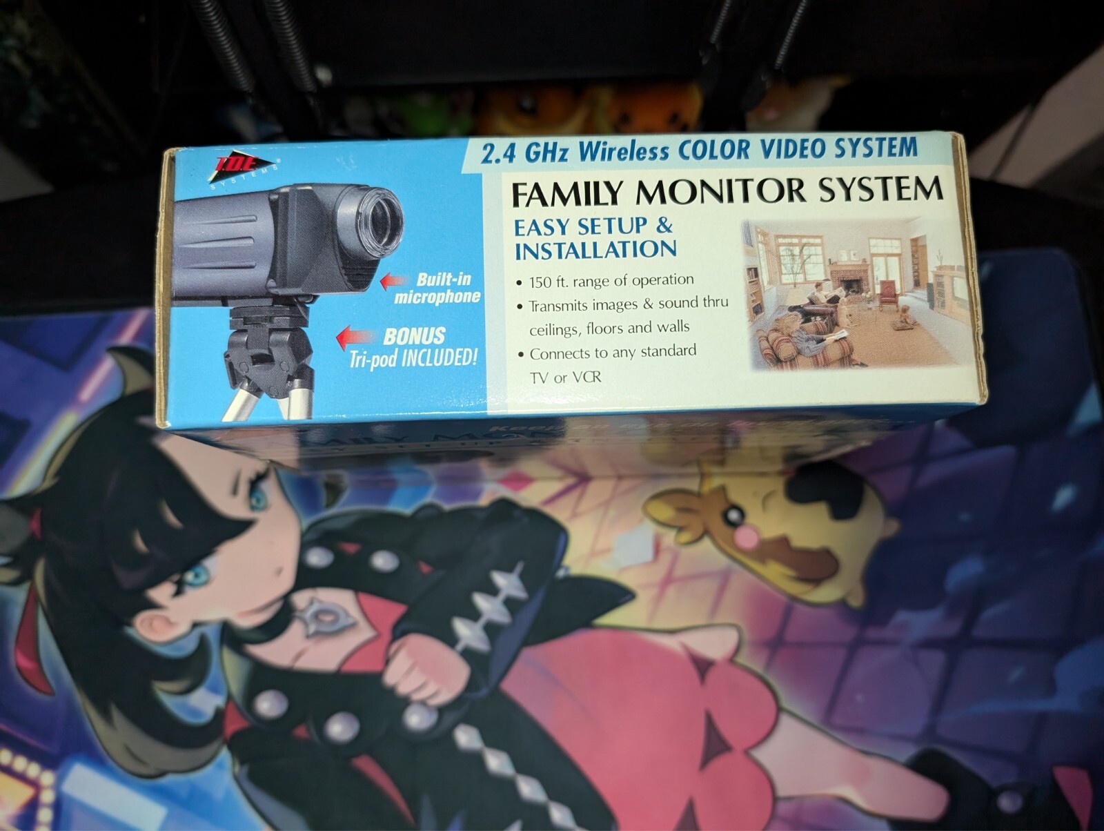 Vintage Video Monitoring System 2.4 GHZ Color Video System Retro Camera
