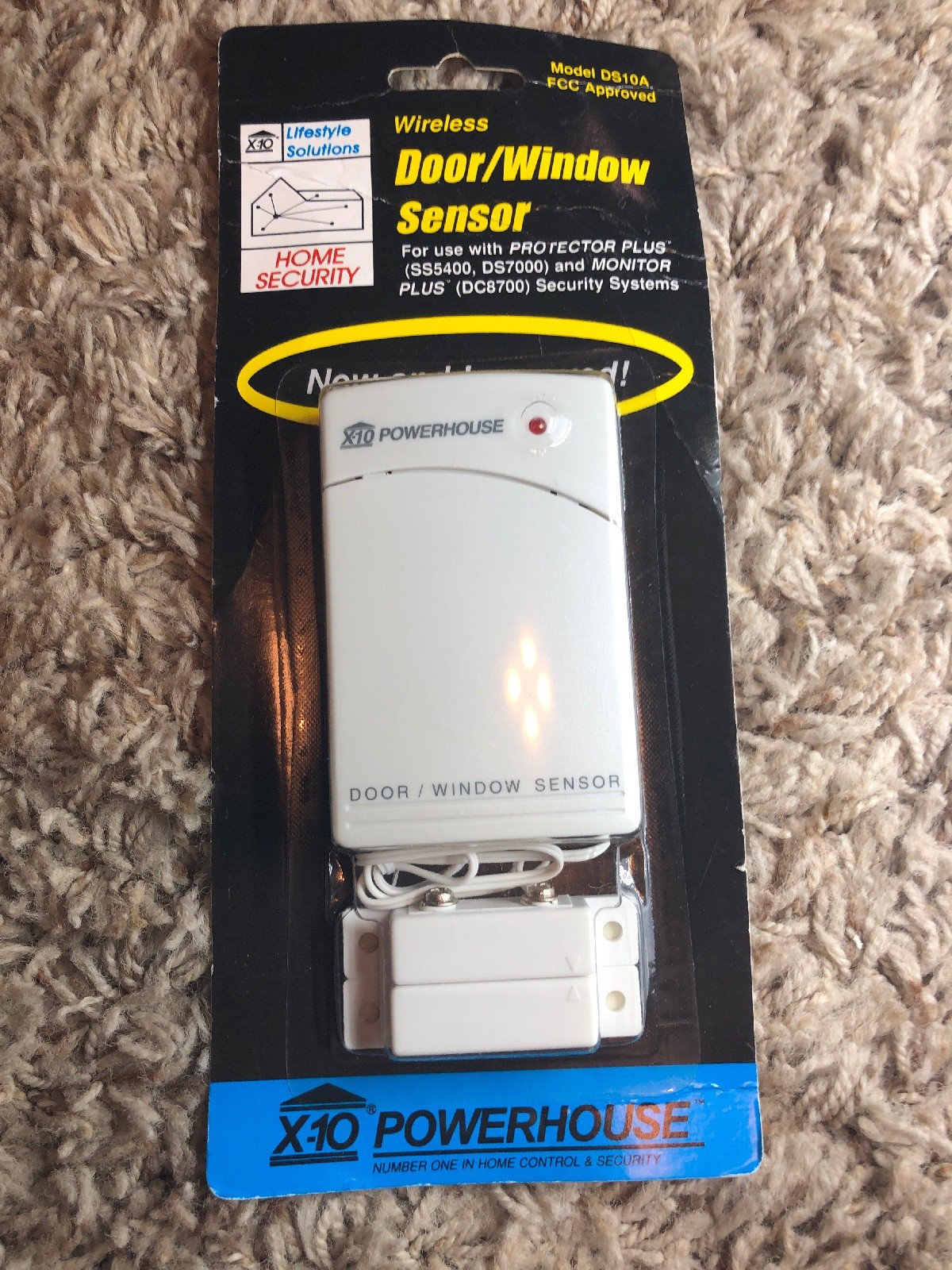 X-10 DOOR/WINDOW SENSOR works/w Protector Plus HomeSecurity DS10A