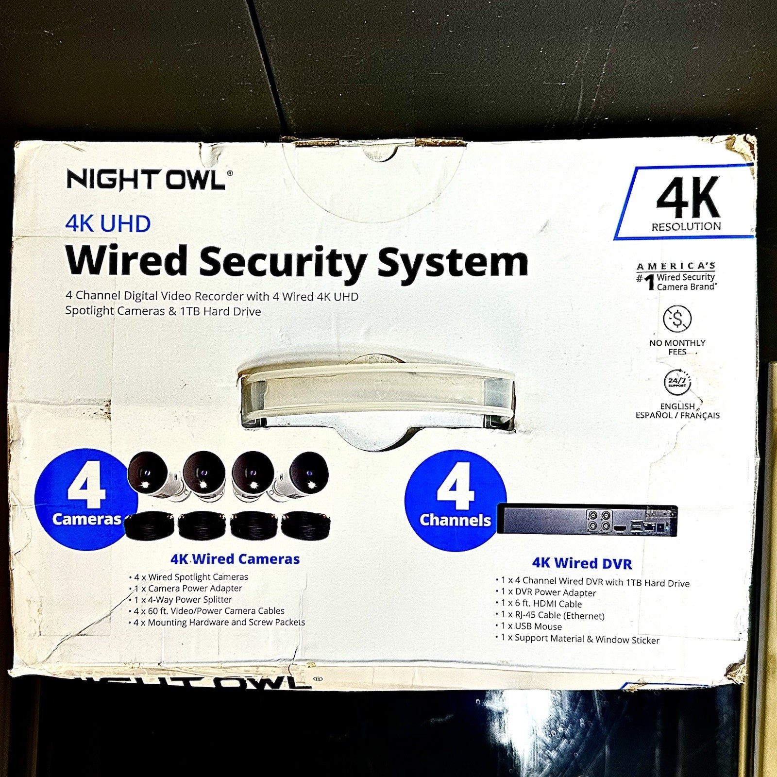 Night Owl UHD 1TB HDD 8 Channel 4K Bluetooth Camera System White WM-BTD881-4LSA