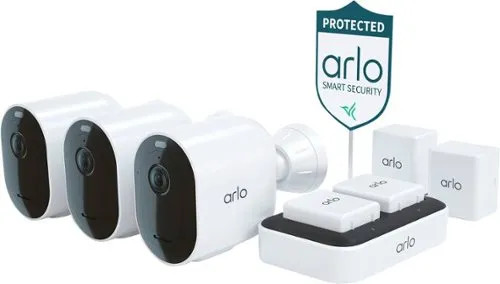 Arlo Pro 5S 2K Security Bundle with 3 Wireless Spotlight Cameras – White