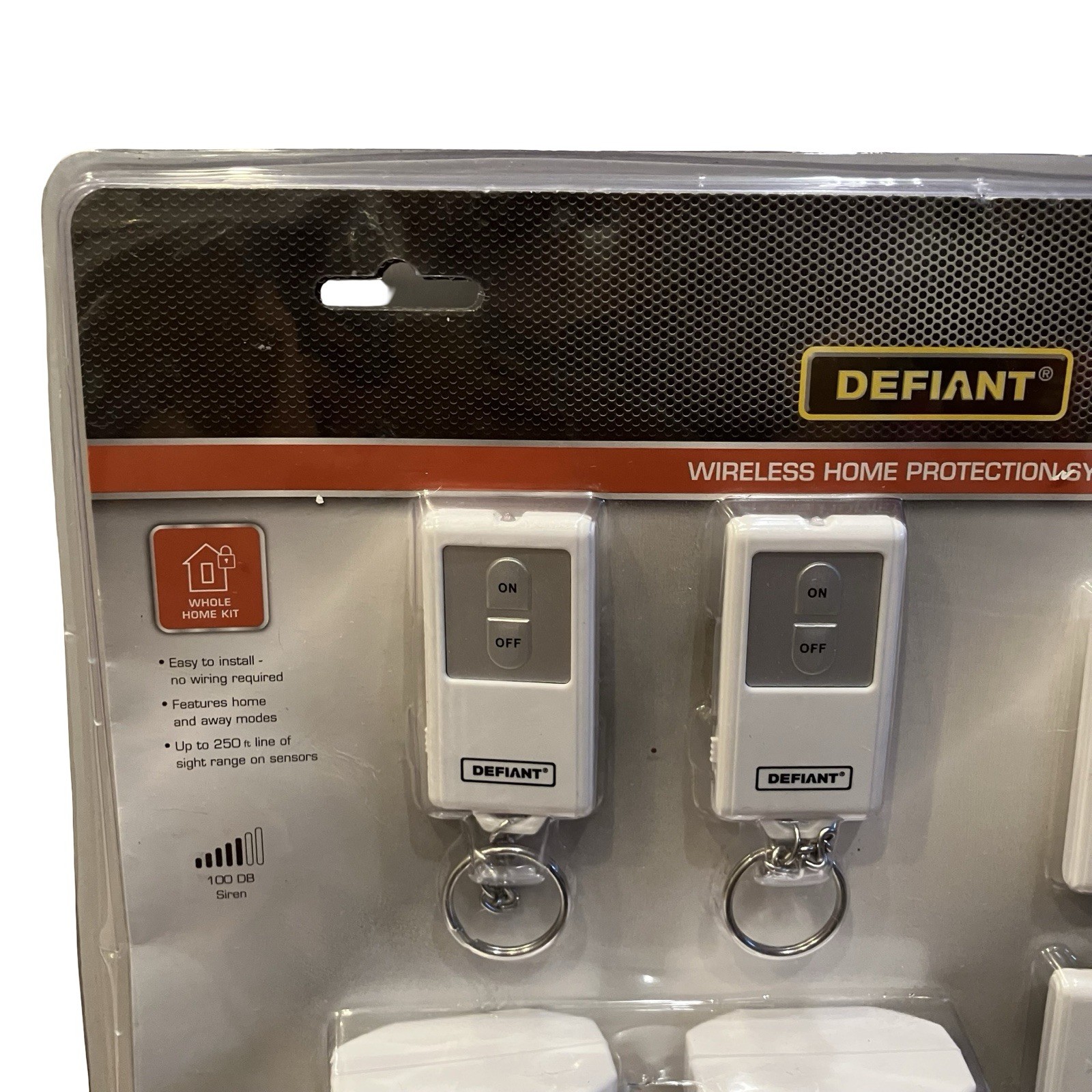 Defiant Wireless Home Security Protection System Set 4 Door/Window 2 Motion +