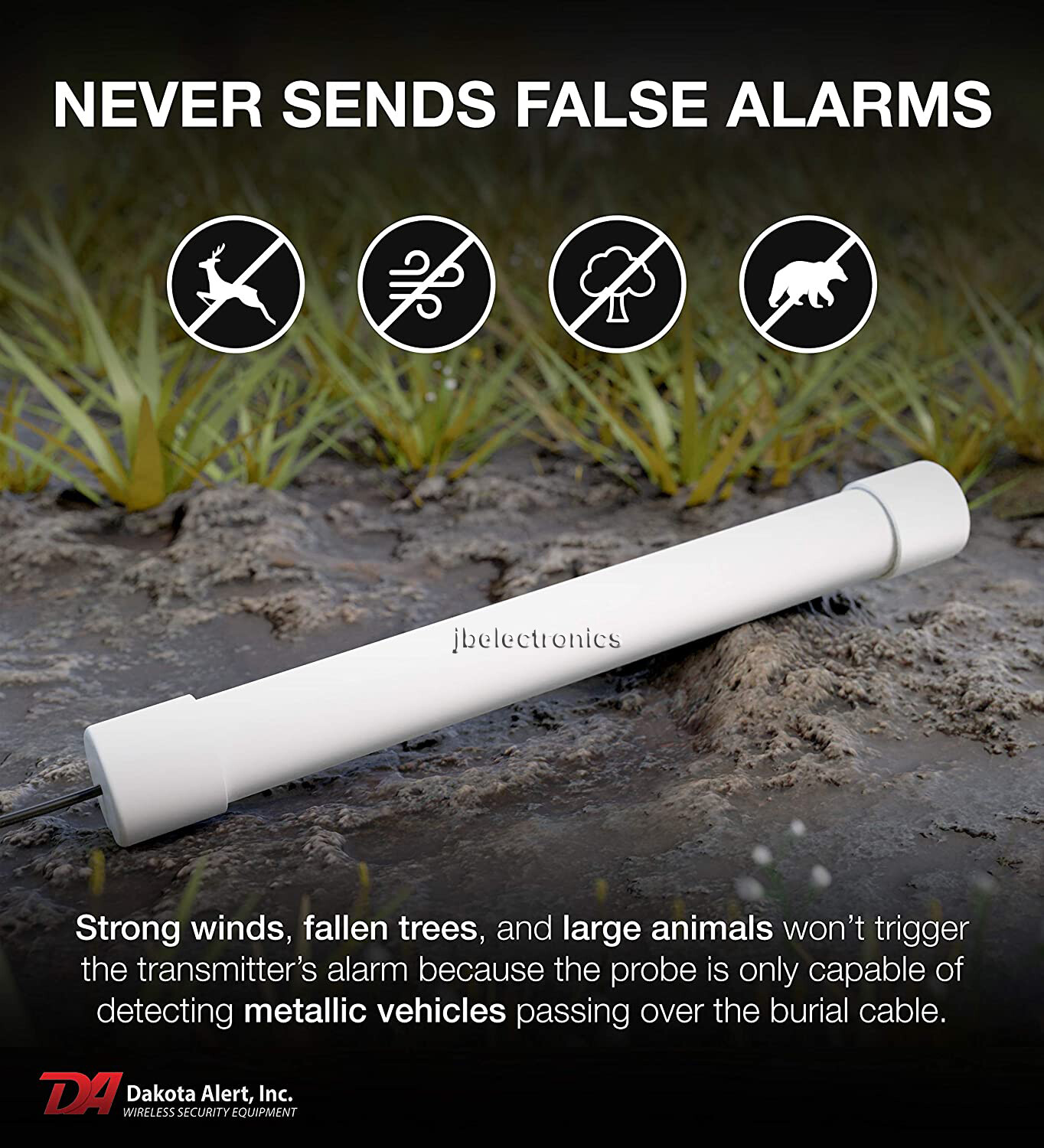DAKOTA ALERT DCPA-4K PLUS PROBE ALERT DRIVEWAY ALARM+RELAYS+12V OUTPUT-50′ WIRE