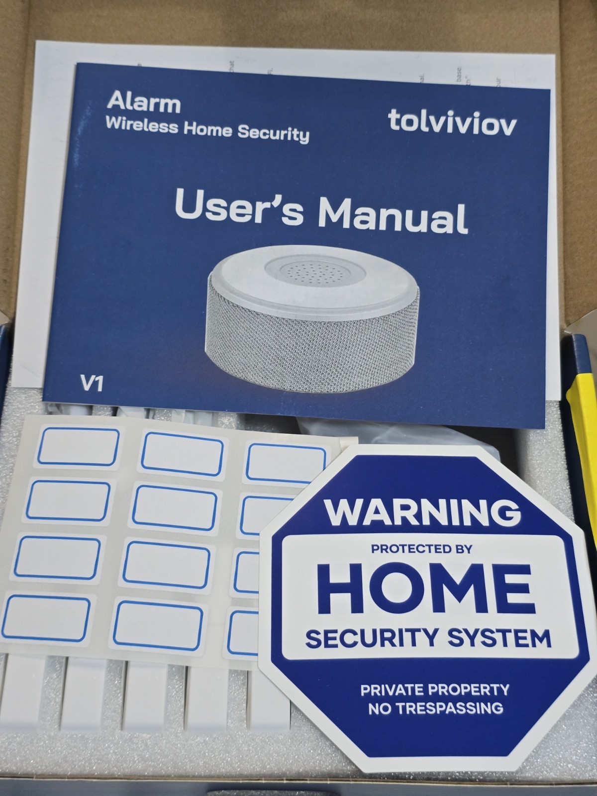 NEW Tolviviov WiFi Door Alarm System Wireless DIY Smart Home Security System App