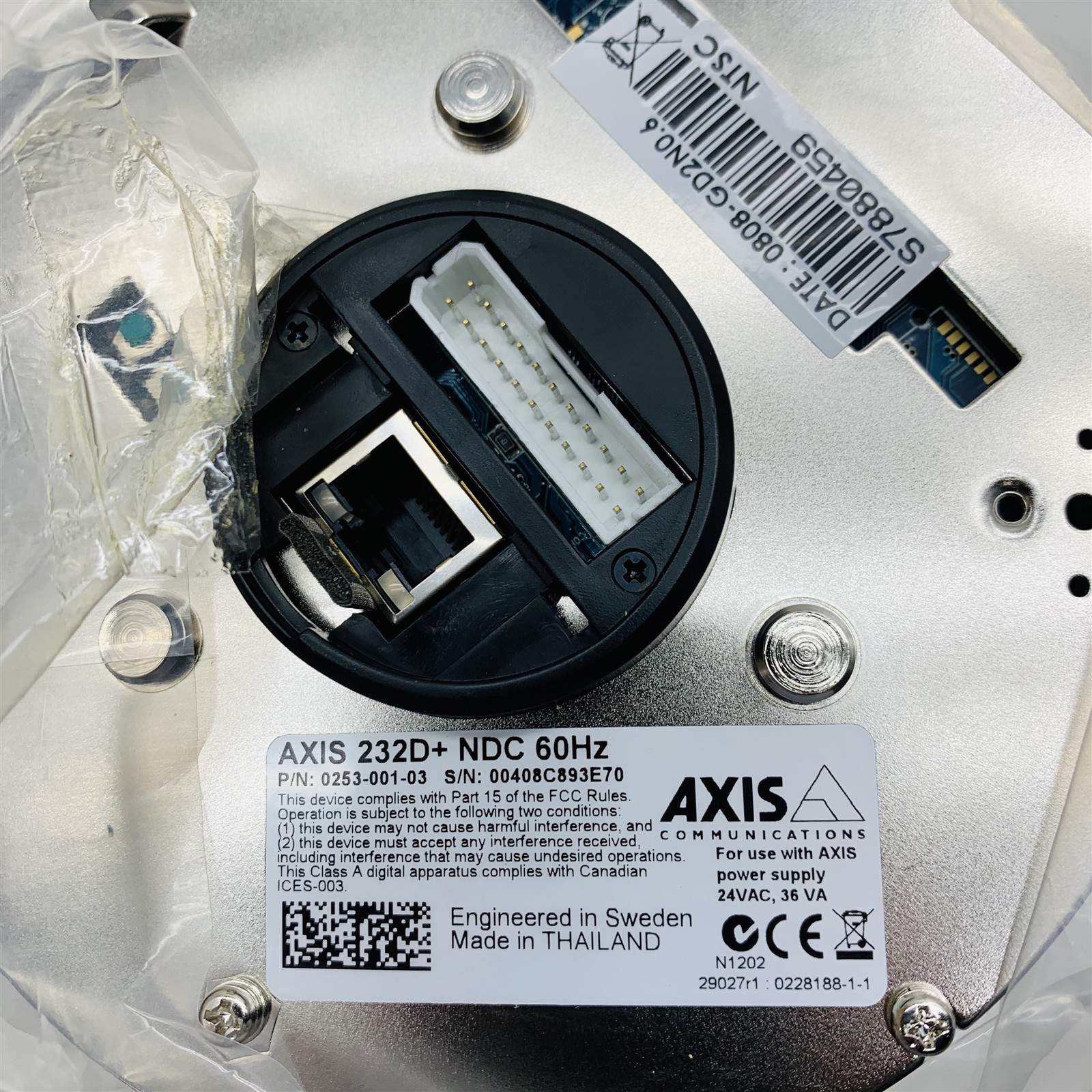 Axis 232D+ Network Outdoor Surveillance Dome Camera 30701 AH701-EGDNWT002 New