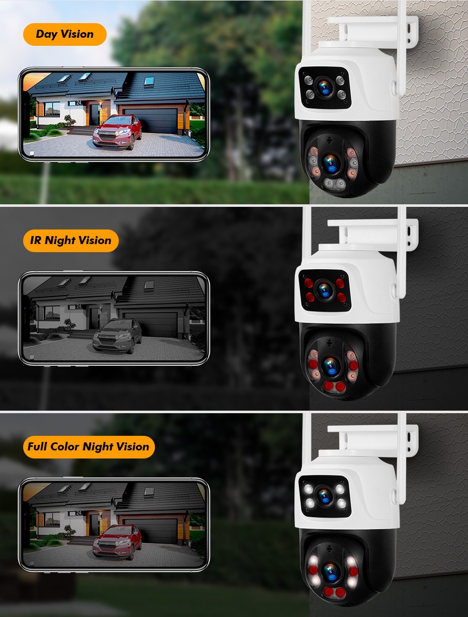 KERUI 10in Monitor 6MP Wired Security Camera System Kit NVR With 500GB HDD USA