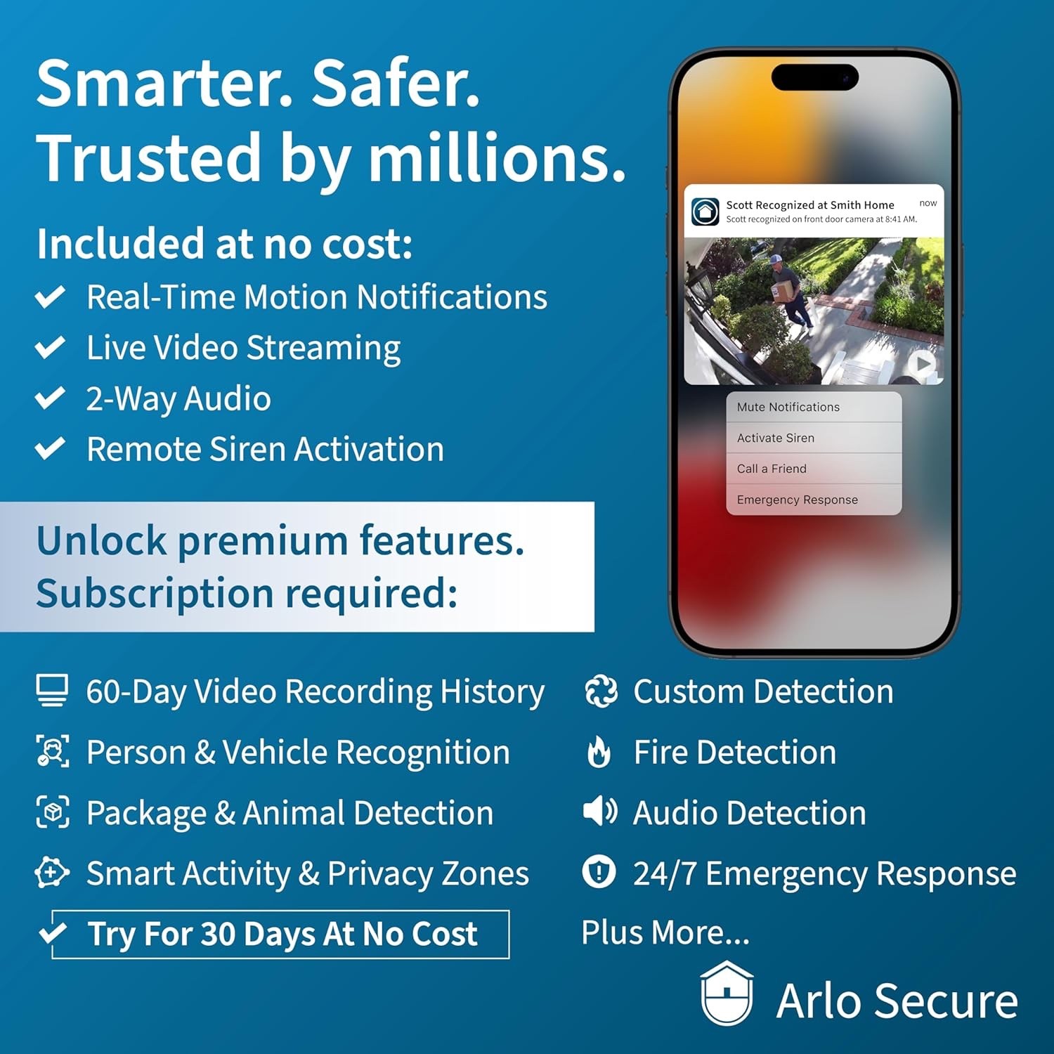 Arlo Pro 5S 2K Indoor/Outdoor Wire Free Spotlight Security Camera – White…