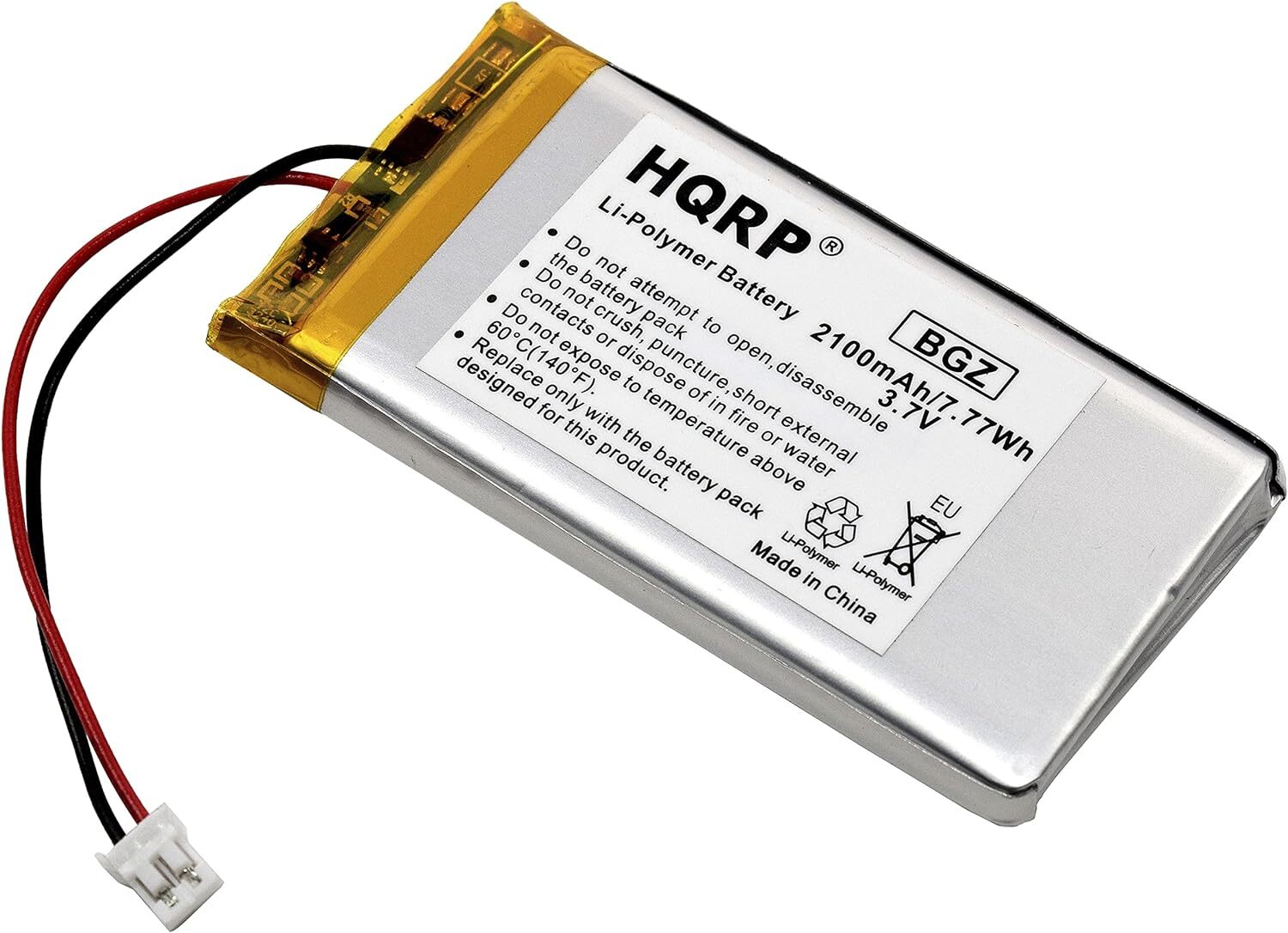 3.7v 2100mAh Battery for Uniden Guardian UDR Series Monitor, 634169 Replacement