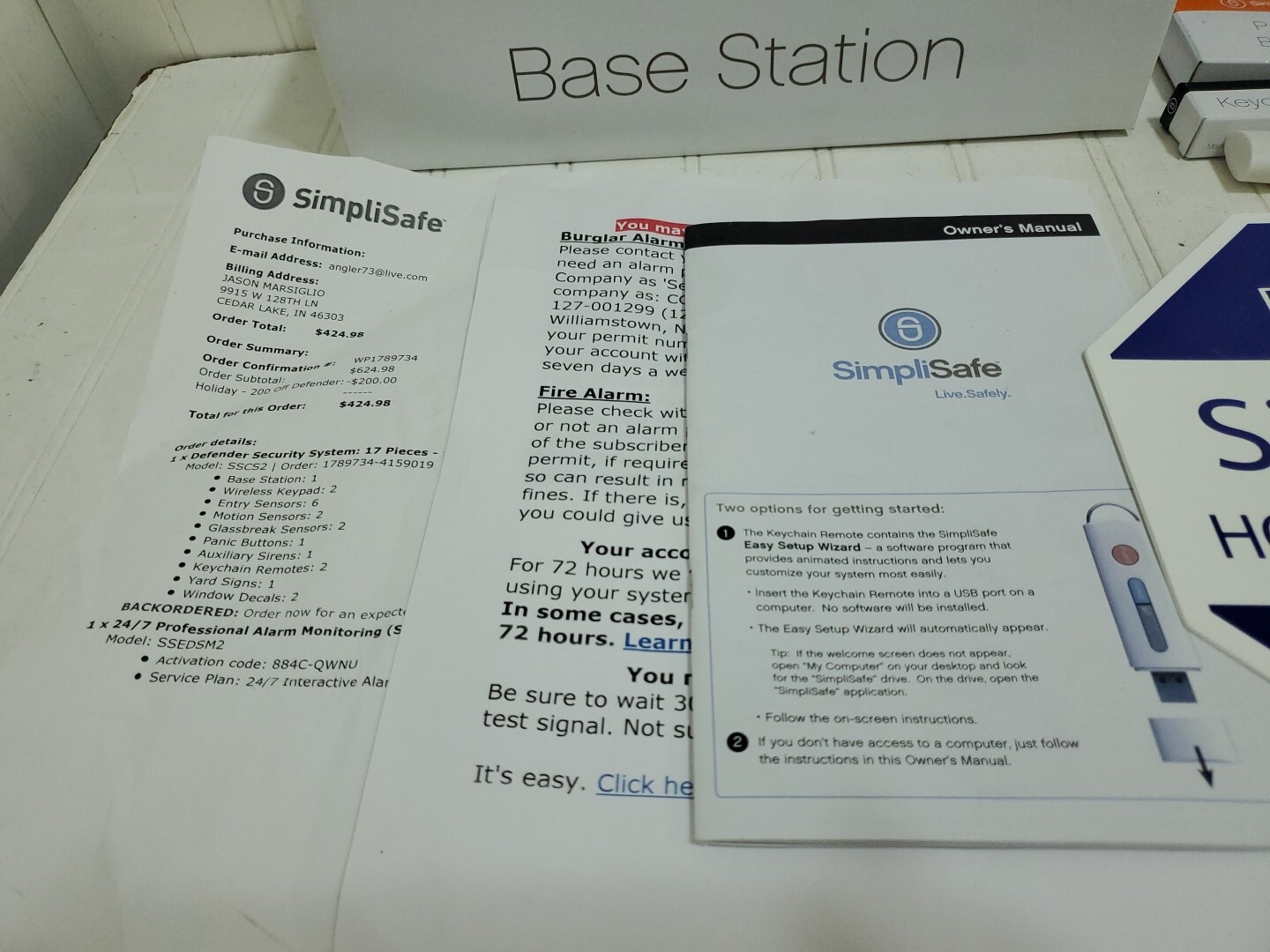 SimpliSafe Wireless 1st Generation Home Security Alarm System 14 Piece Bundle