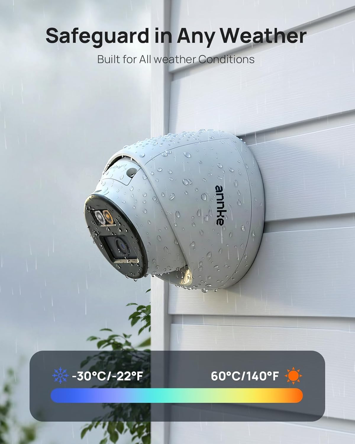 3K Poe Camera with Red & Blue Strobe Flash Light Alarm, IP Turret Security Camer