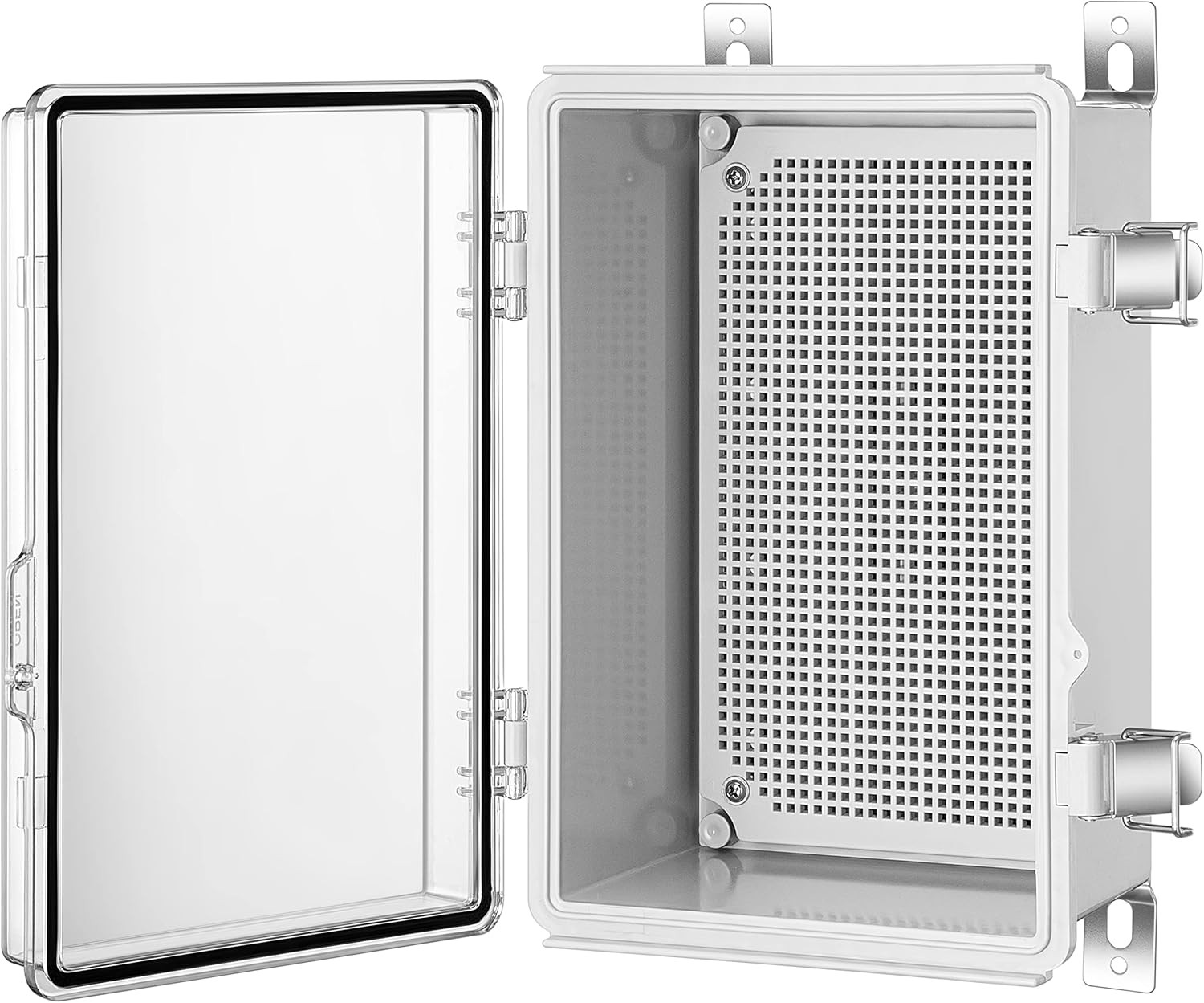 11.4"×7.5"×5.5" TC, Grey Base, Transparent Cover