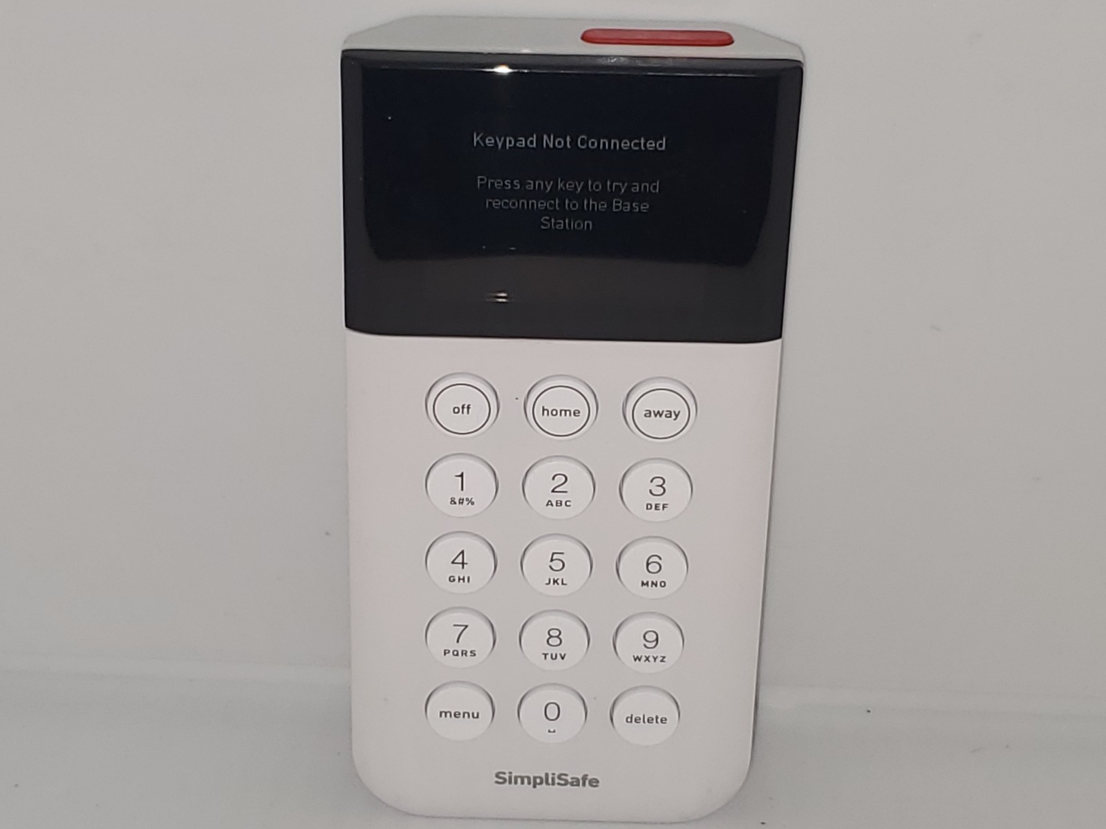 SimpliSafe SSKP3 Keypad White Wireless Touch-to-Wake Home Security GEN 3 – Used