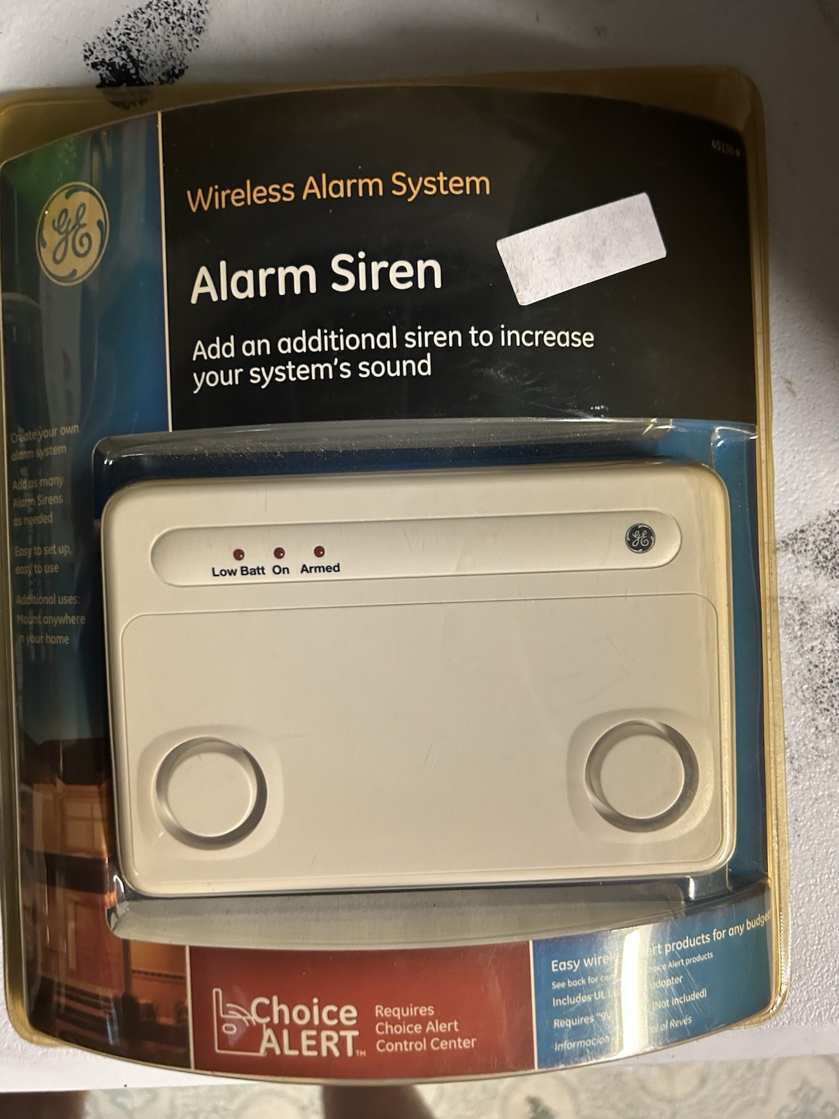 GE Wireless Alarm System – Additional Siren NIB