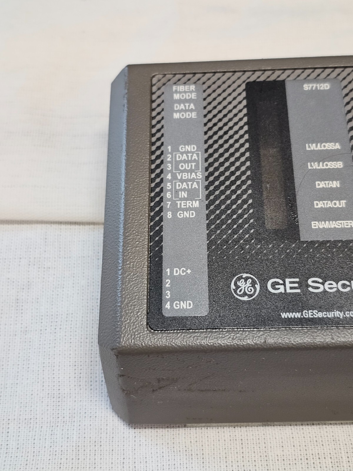 GE Security Transmitter Repeater Fiber Optic Video Data Receiver S7712D EST4
