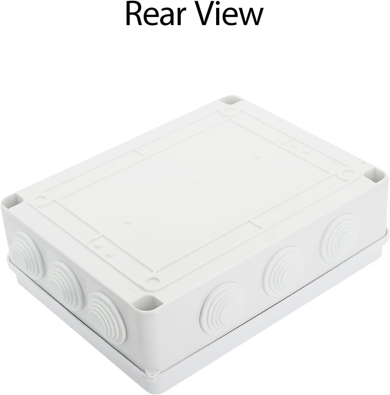 LeMotech Junction Box, ABS Plastic IP65 10″ x 7.9″ x 3.1″ (1pc), White