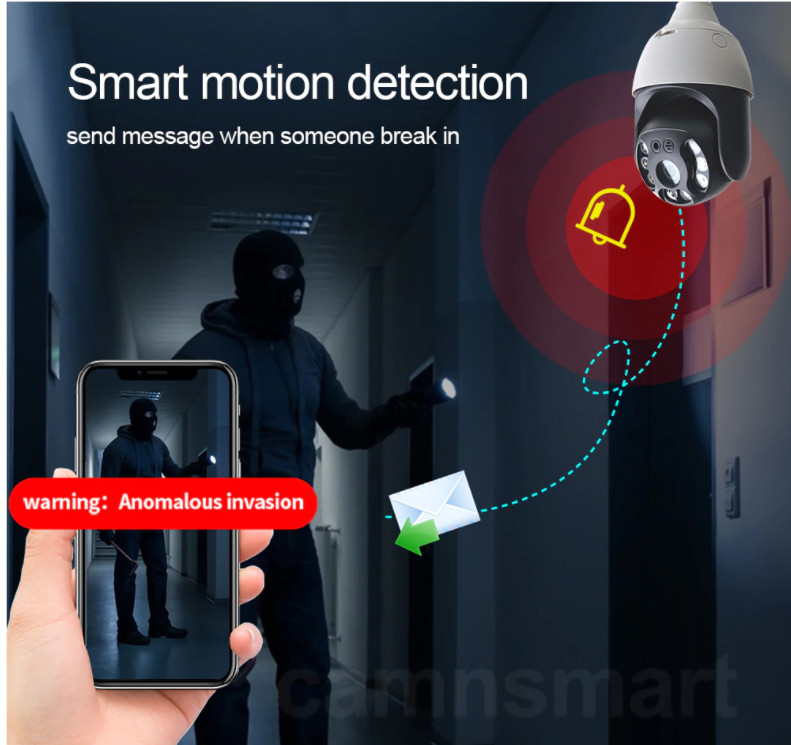 3MP Bulb IP Camera Wifi PTZ Waterproof Digital Zoom For Indoor Or Outdoor Use