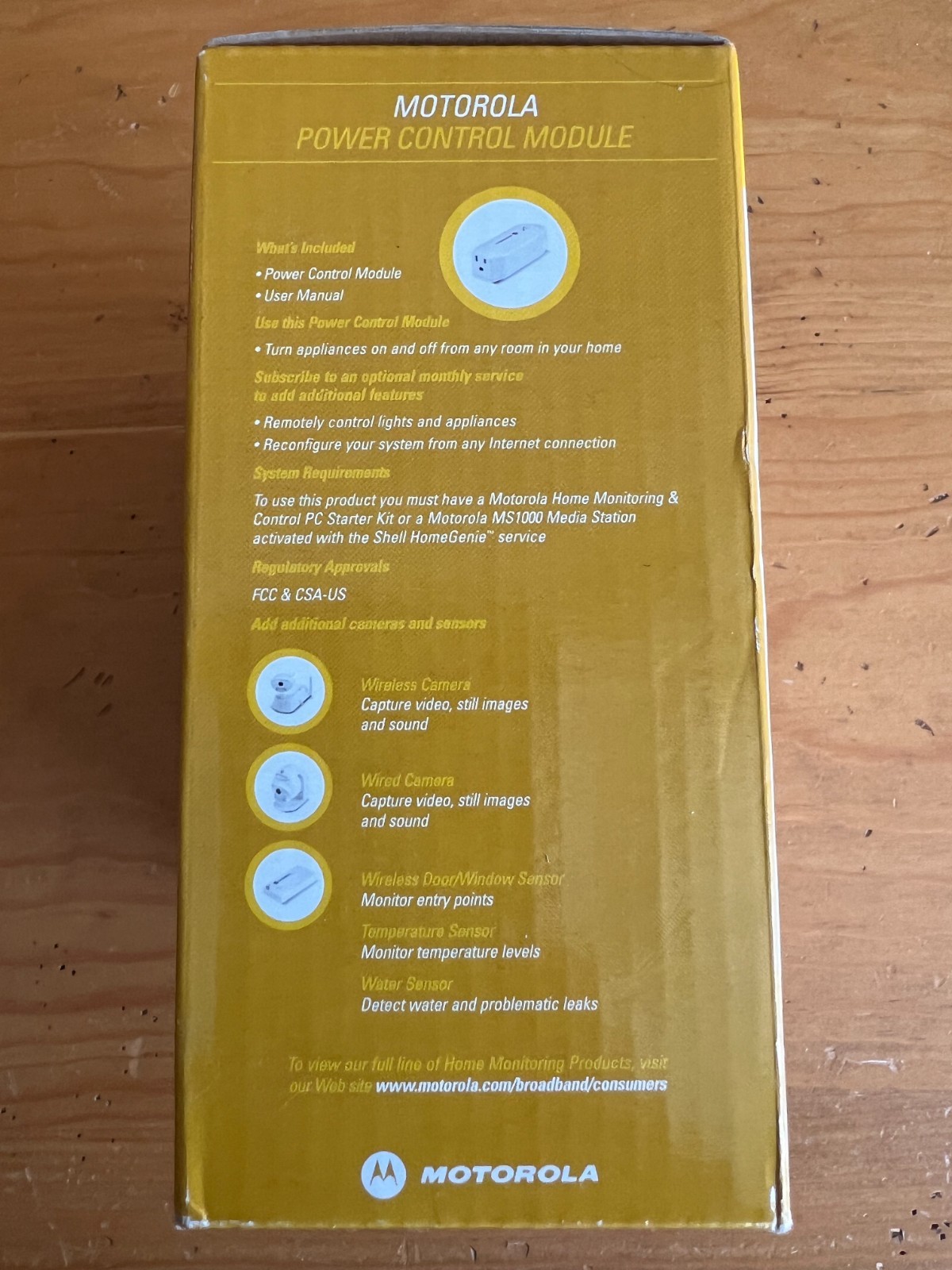 Motorola HM1000 Home Monitoring & Control Power Module Security Flexible New