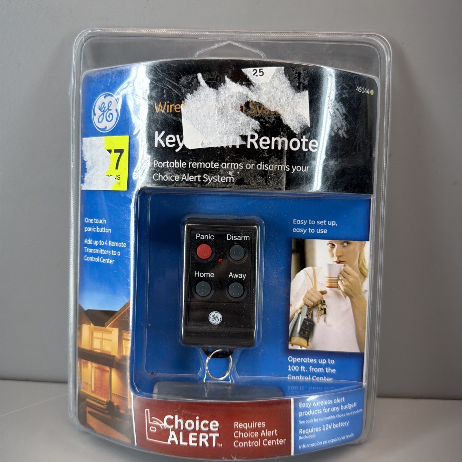 Wireless Alarm System Keychain Remote Home House GE Choice Alert Alarm New 45144
