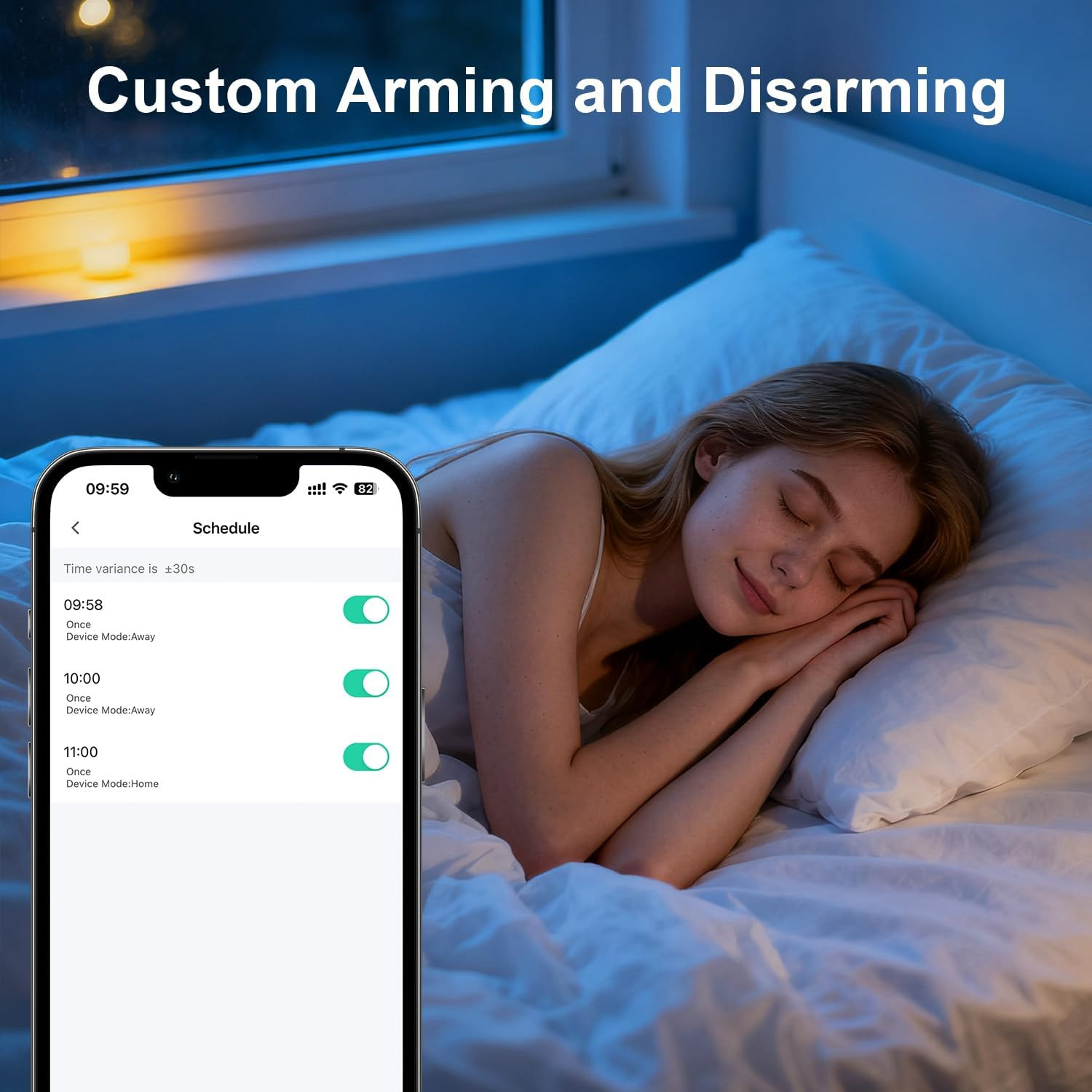 Smart Home Alarm System with Touch Screen, Sensors & App Control, No Fees