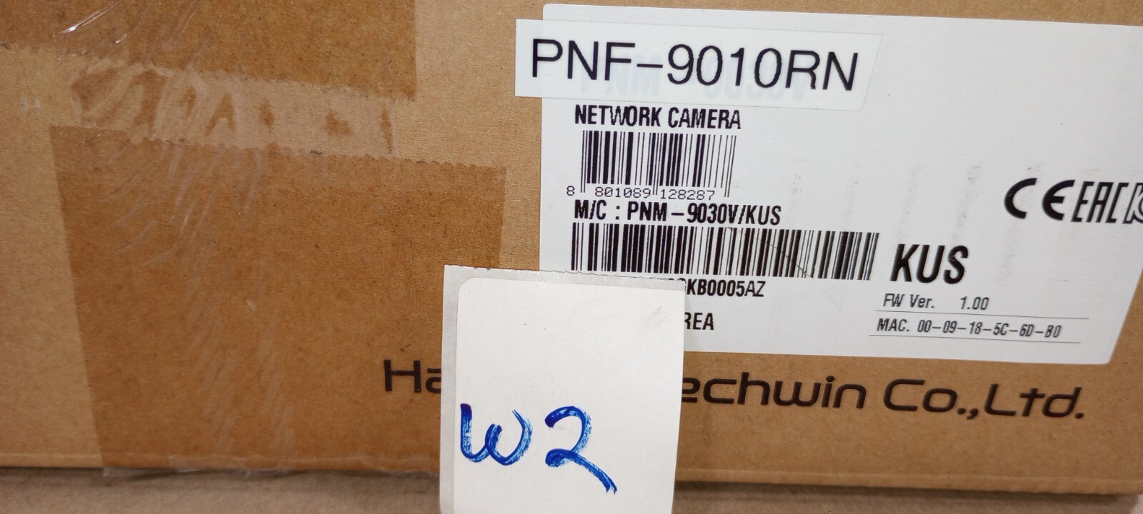 WiseNet used DEMO PNF-9010RN 12mp Fisheye IP Camera Hanwha Techwin