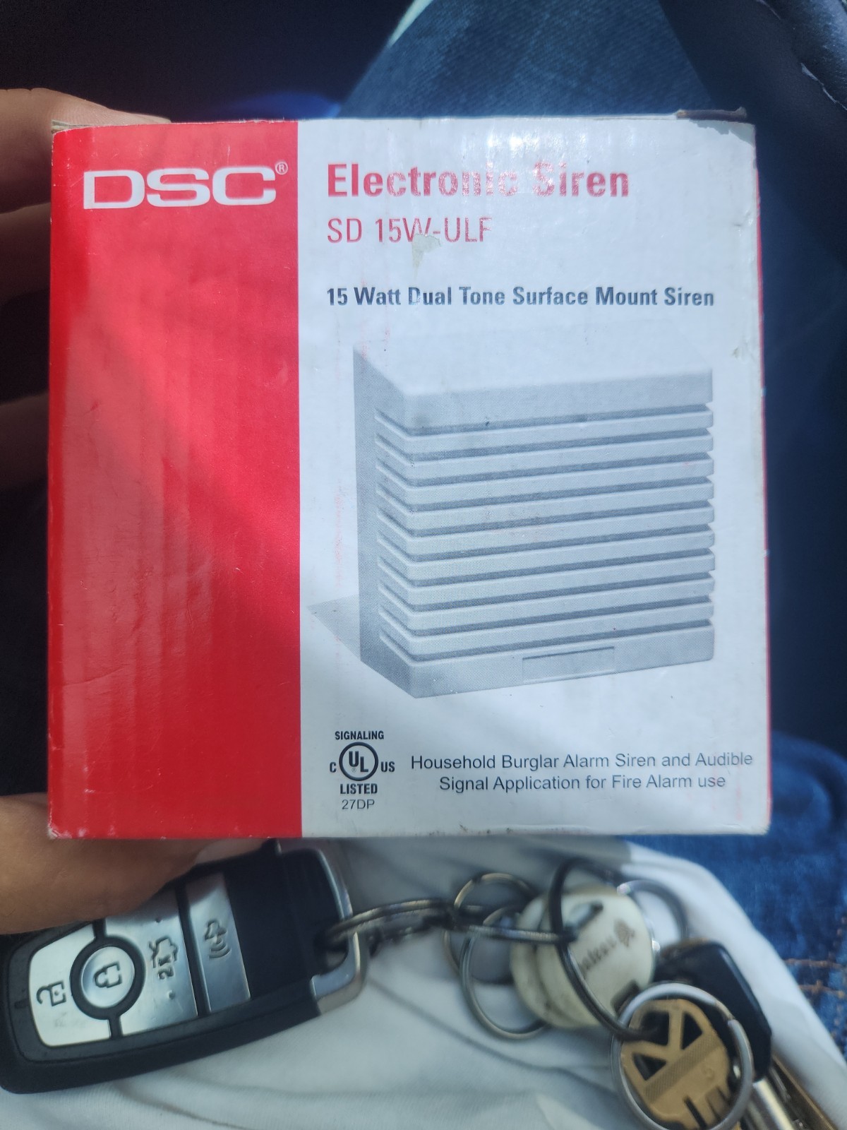 Electronic Burglar Alarm Siren SD 15W-ULF ~ 15 Watt Dual Tone Surface Mount DSC