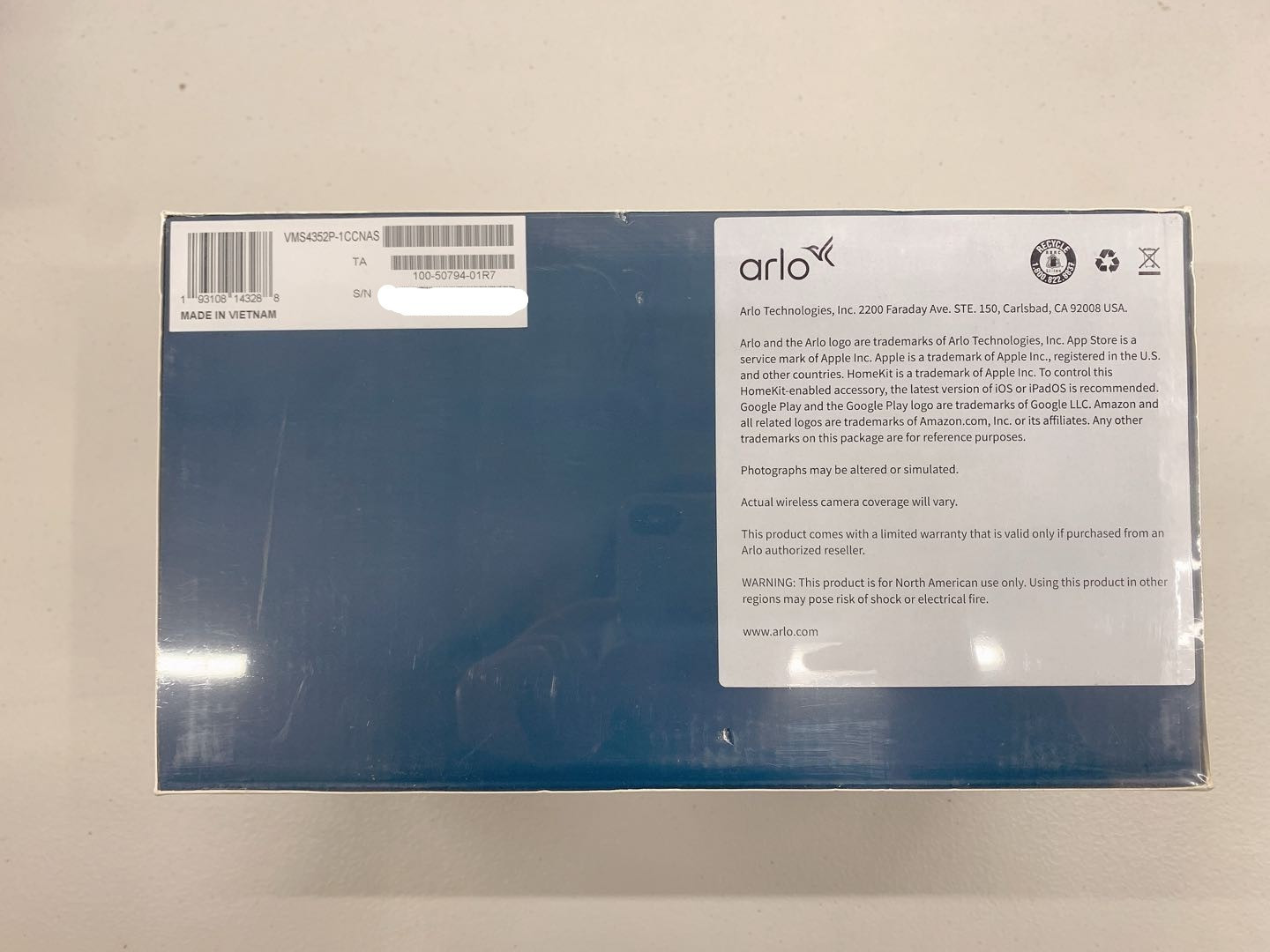 Arlo Pro 4 XL Spotlight Wireless Indoor/Outdoor 3 Camera Bundle FACTORY SEALED