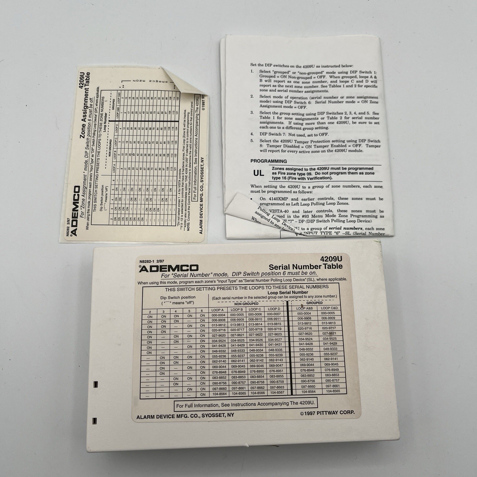 NEW!! Ademco Honeywell Group 2 Wire Smoke Zoning Remote Point Module – 4209U