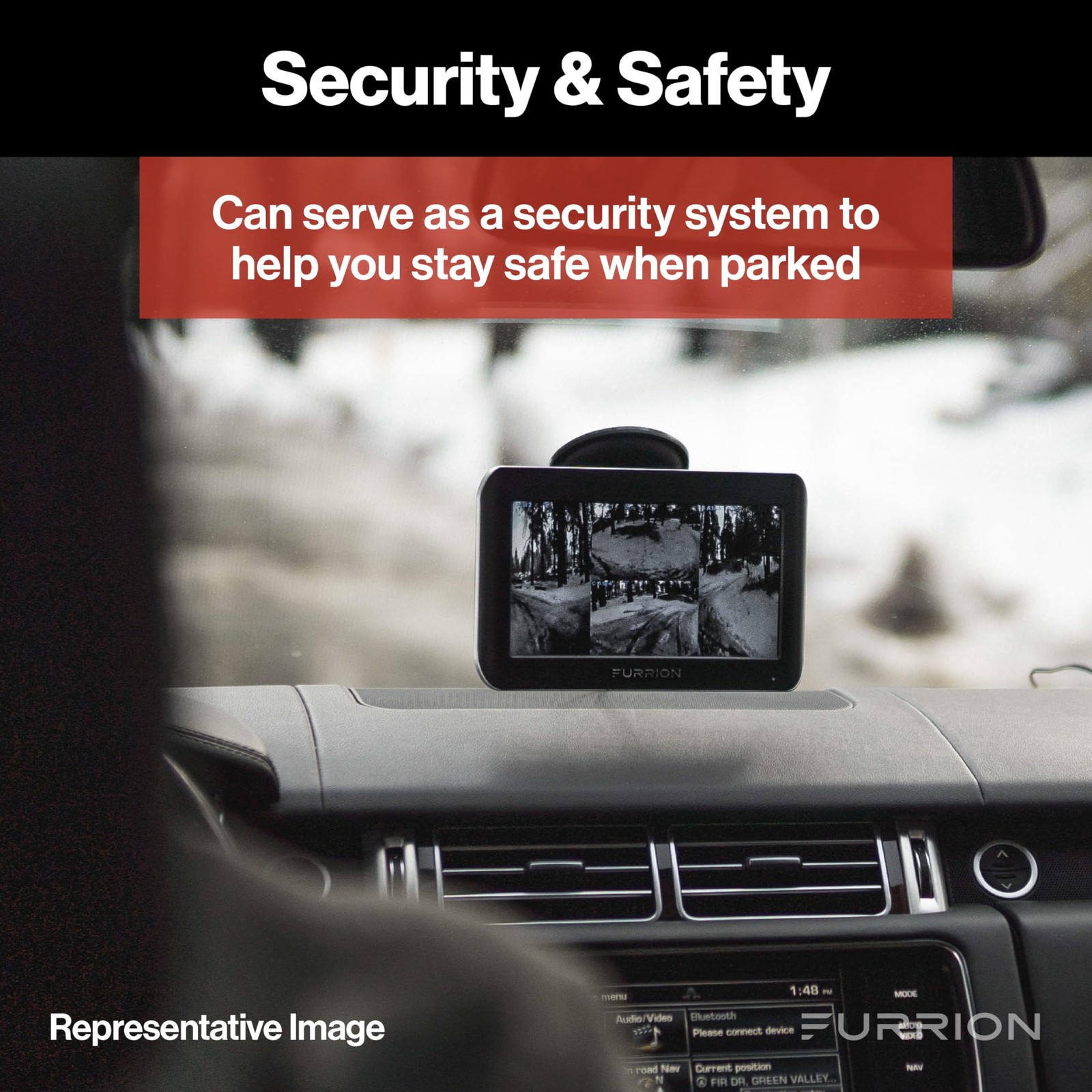 Furrion Vision S Wireless RV Backup Camera System with 4.3 inch, Black