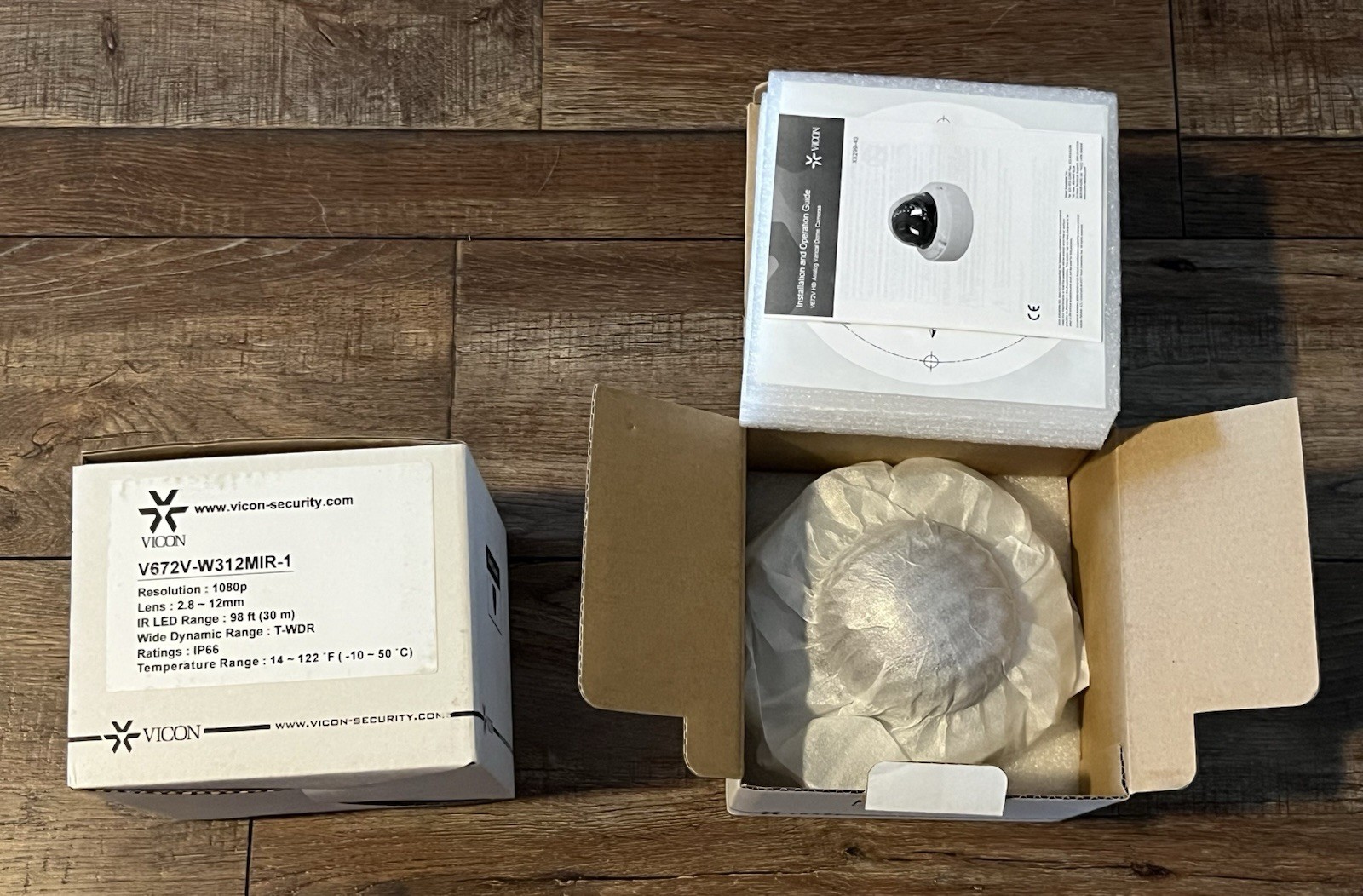 Vicon V672V-W312MIR Security Dome Camera Vandle Proof. Brand New Lot Of 2 Cheap
